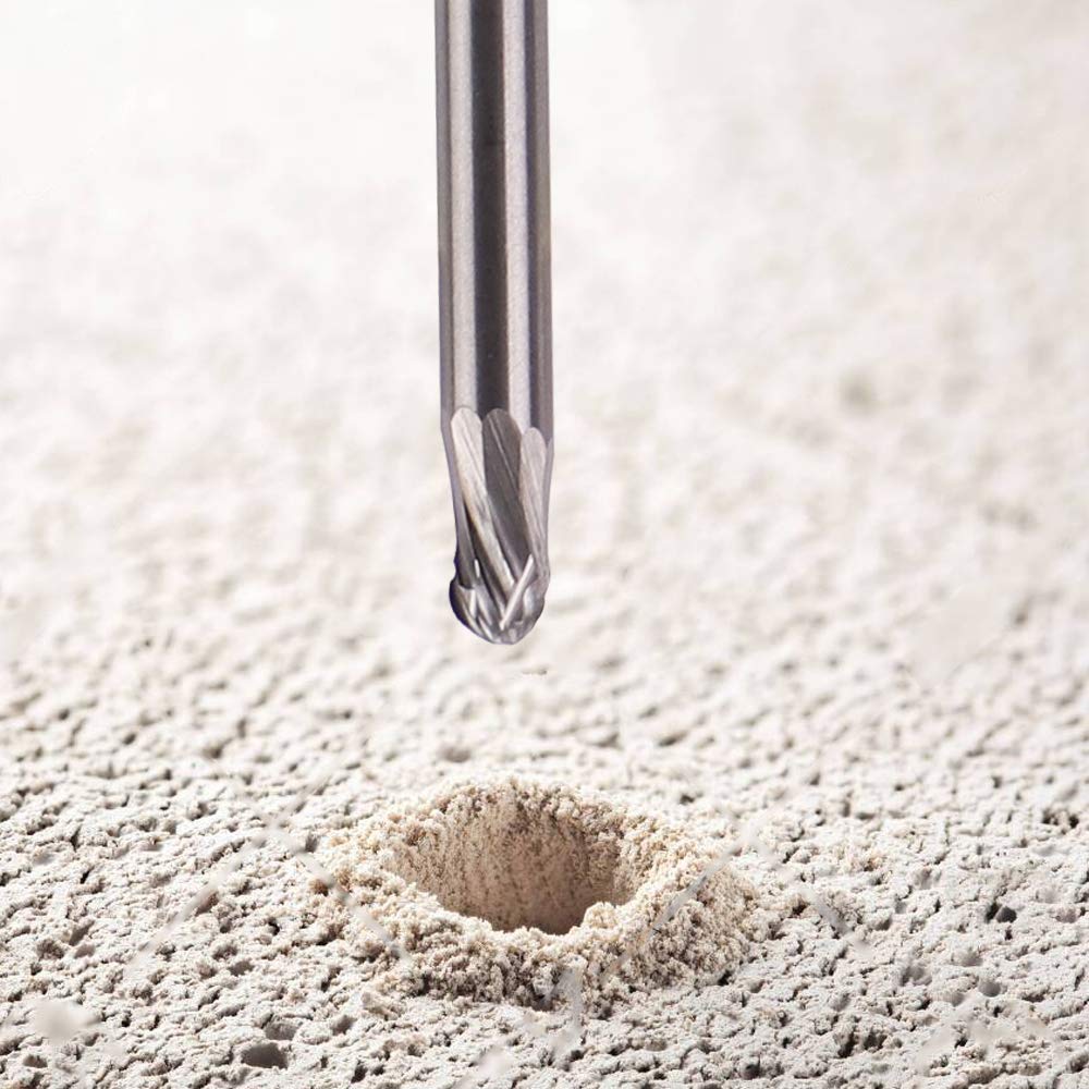 10pcs Fraises Carbure 1-3mm CNC Proxxon Dremel Pour Bois Resine Circuit Imprimes