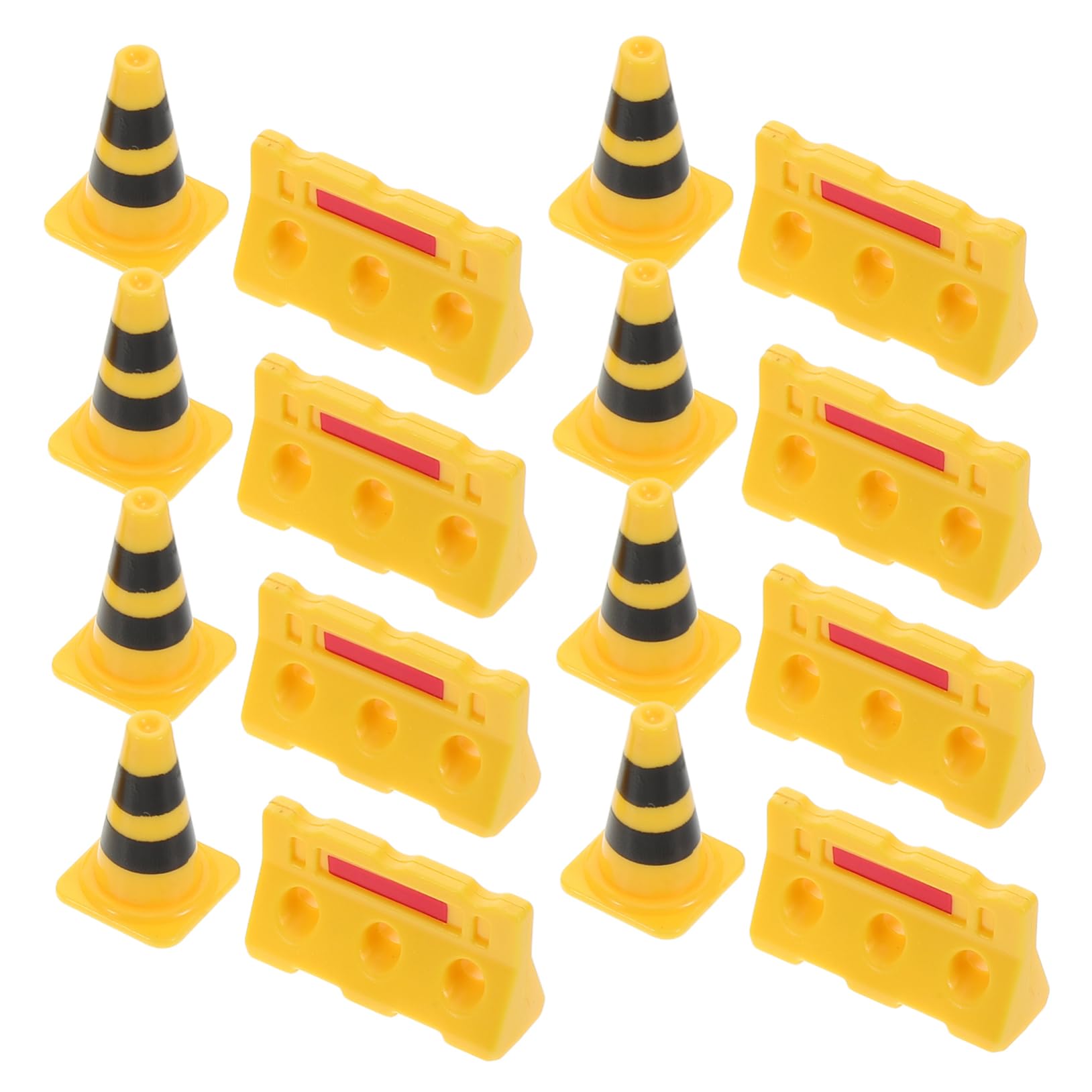 LIOOBO 1 Set Cognitive Cones Mini Construction Cones Mini Traffic Signs Plastic