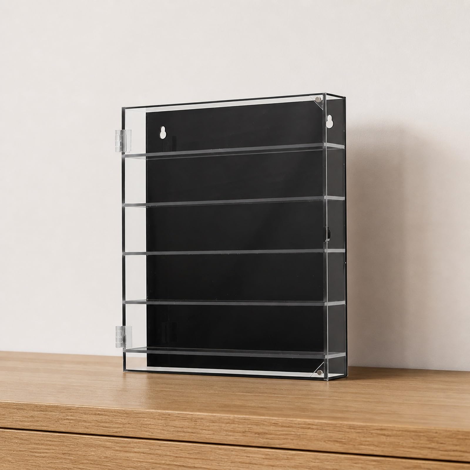 Mehrstufig Vitrine mit Mehreren Fächern Wandvitrine, mehrstöckig, Tischvitrine, für Büro, Schlafzimmer, Hobbybastler