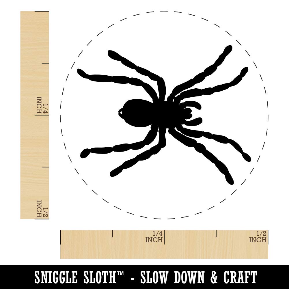 Spider Solid Rubber Stamp for Stamping Crafting Planners - 1/2 Inch Mini