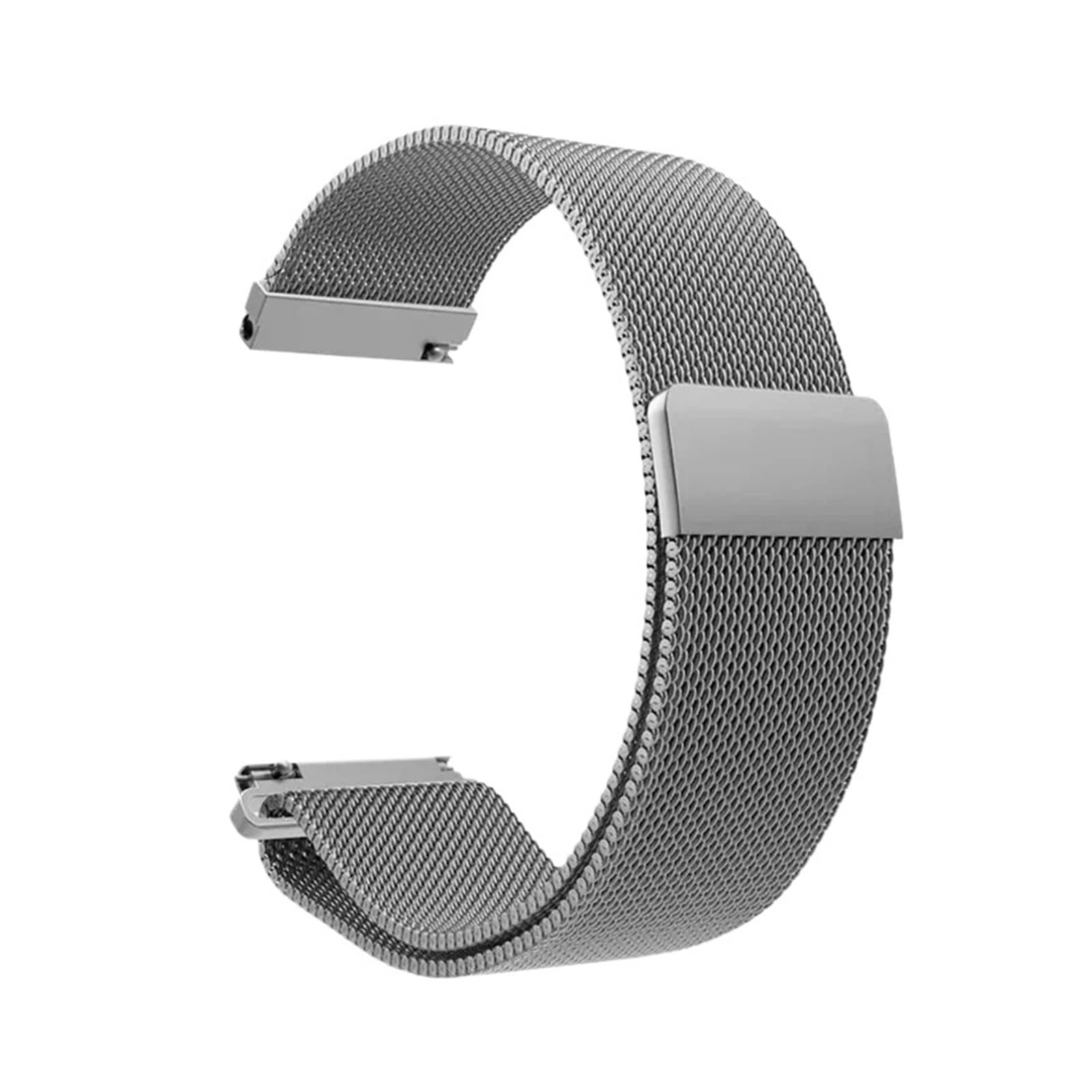 EDVTK35 Boucle Magnétique Bracelet en Acier Inoxydable Milanais Compatible avec Watch4 GTR2 16mm 18mm 20mm 22mm Casual Fashion Watch Accessoires