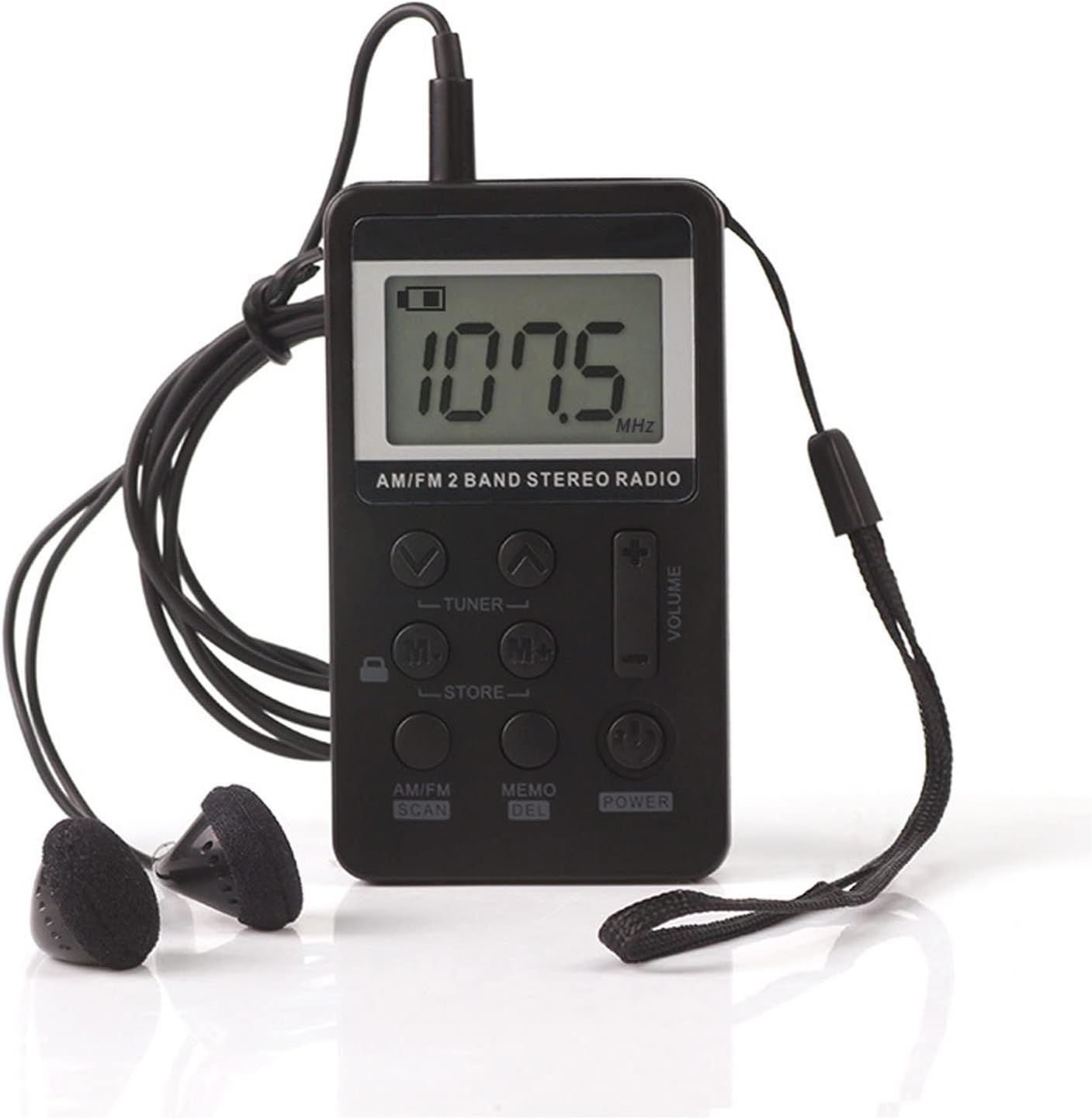 Pocket Radio,Portable Headset Radios,Mini Digital/FM Stereo