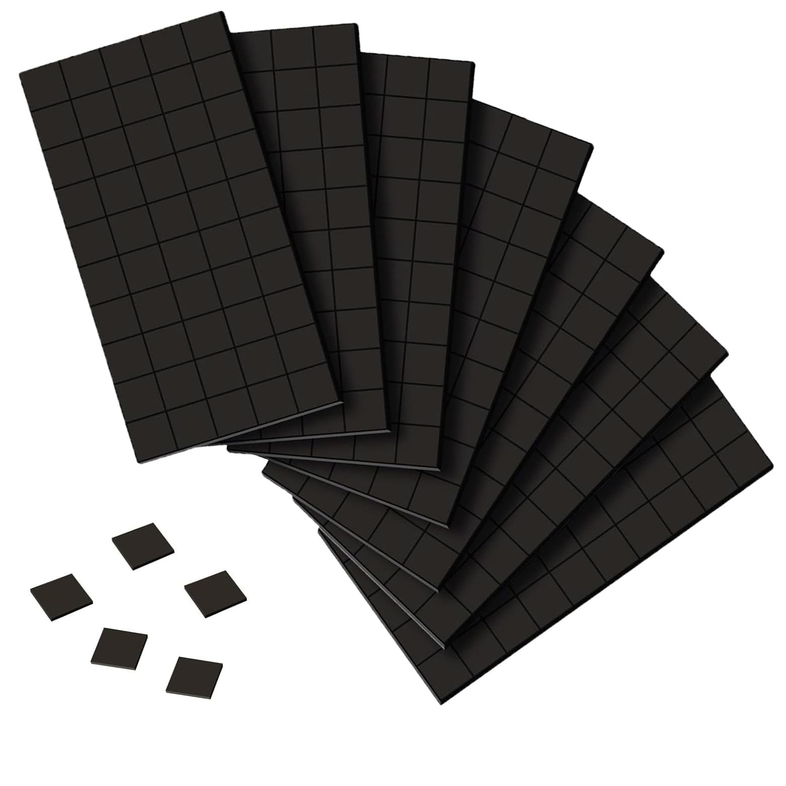 Magnetplättchen Selbstklebend, Mini Magnete Selbstklebend, 1 x 1cm Magnet Klebepads, Magnetstreifen, Klebemagnete, Flache Magnete für Schule Familie Büro Whiteboard Kühlschrank (350 Stück)