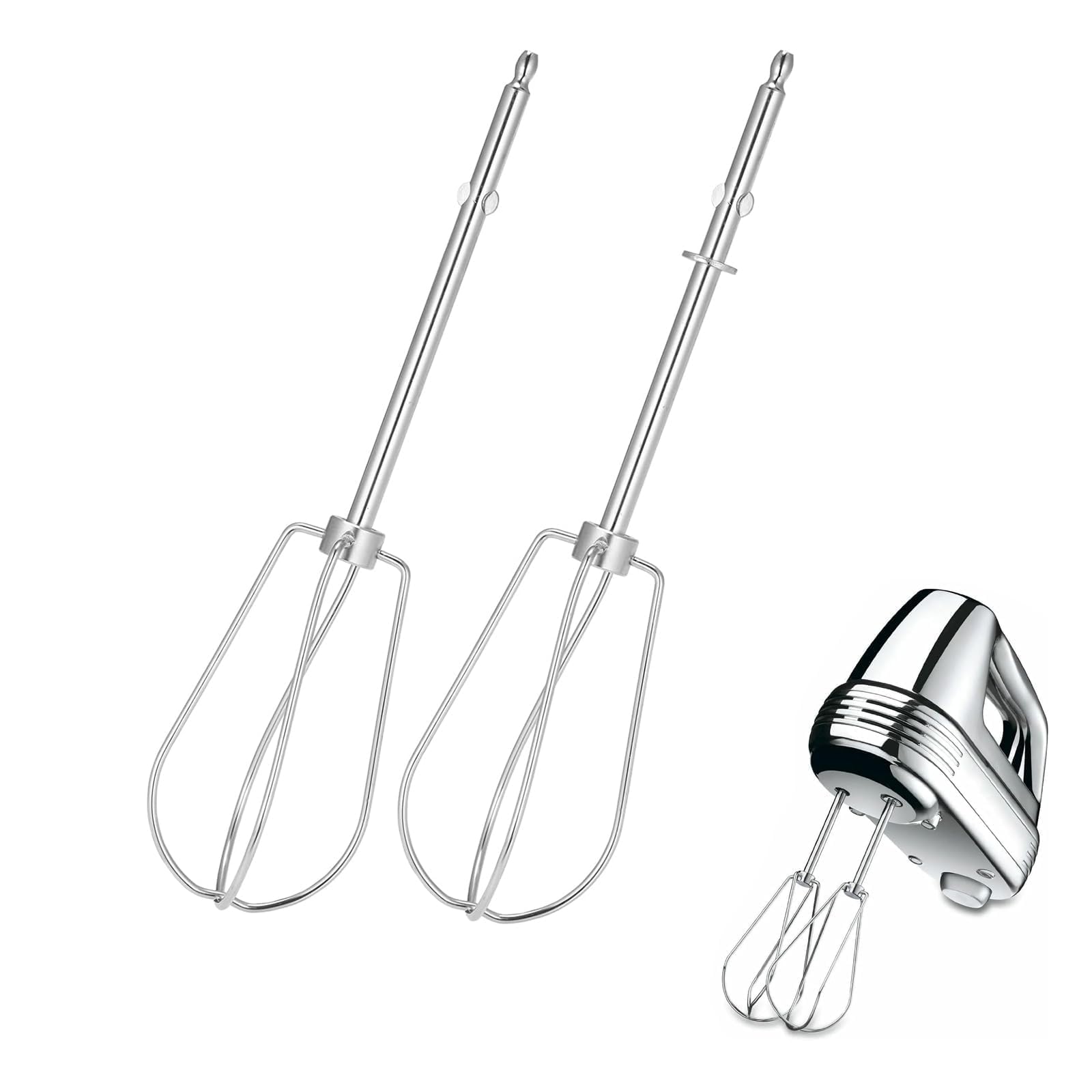2 varillas agitadoras para batidora de mano, repuesto universal para batir, unidad de agitación, batidor derecho, izquierdo, batidor, herramienta para batidoras de mano