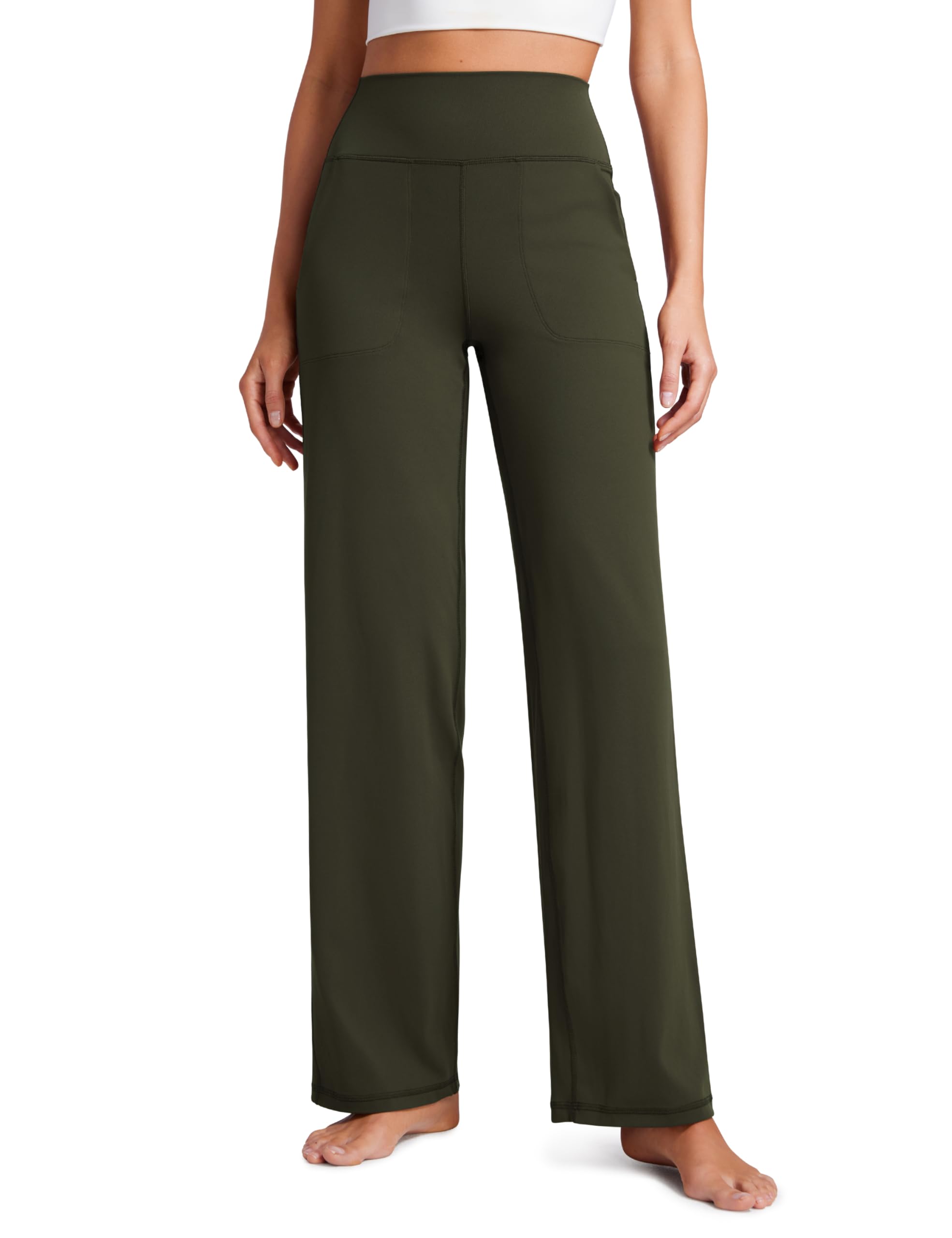 CRZ YOGA Womens Butterluxe High Waist Wide Leg Pants with Pockets 31