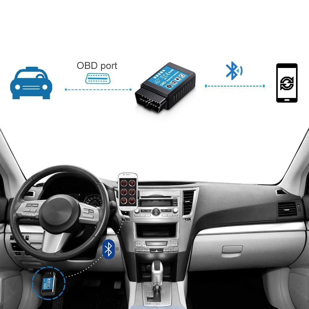 iLC OBD2 OBD Bluetooth Samochodów Diagnostyka Skaner Narzędzie ES OBD2 - Kompatybilny z Android i Windows Urządzenie (nie dla Apple iPad iPhone)