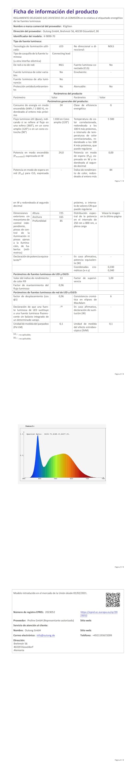 Klighten LED Spiegellampe Bad 70cm, Drehung Spiegellampen Spiegel für bad IP44, Spiegelleuchte Badezimmer 24W 1650 LM, LED Badspiegelleuchten Badezimmerspiegel, Kaltes Weiß 5500K, Schwarz