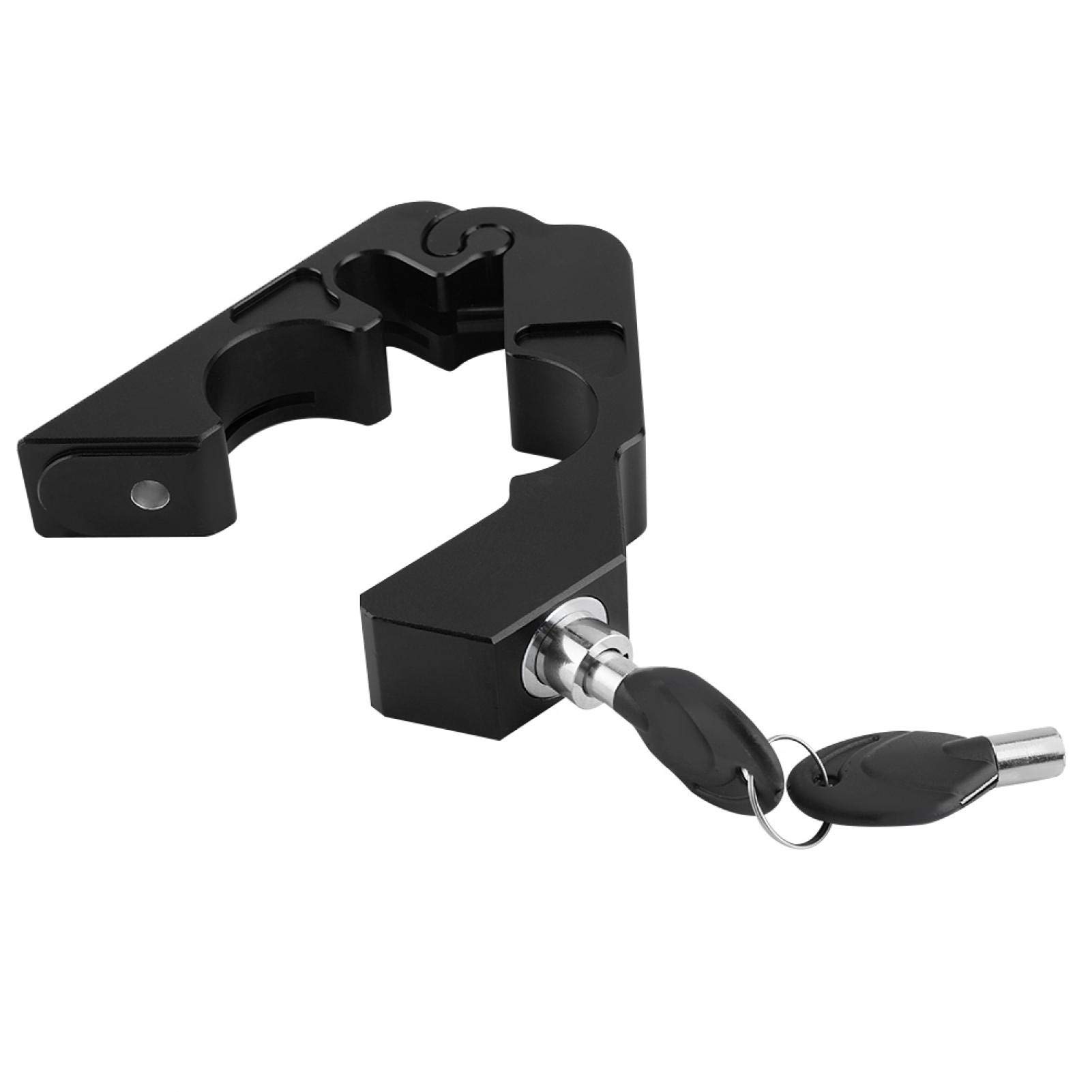 Blocco Freno Universale Per Moto In Lega Di Alluminio CNC - Akozon - Con 2 Chiavi - Colore: Nero