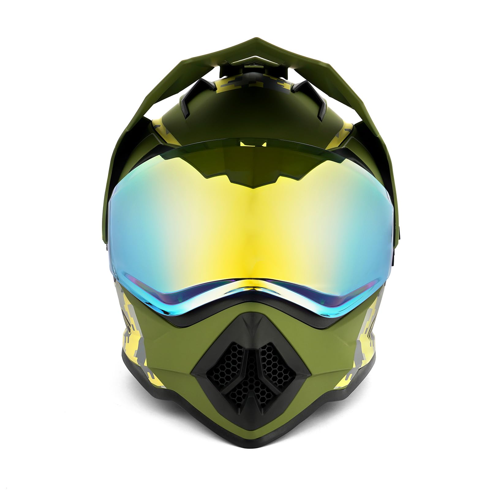 Orthrus Youth Full-Face Helmet (Green Husky Halo, Large)