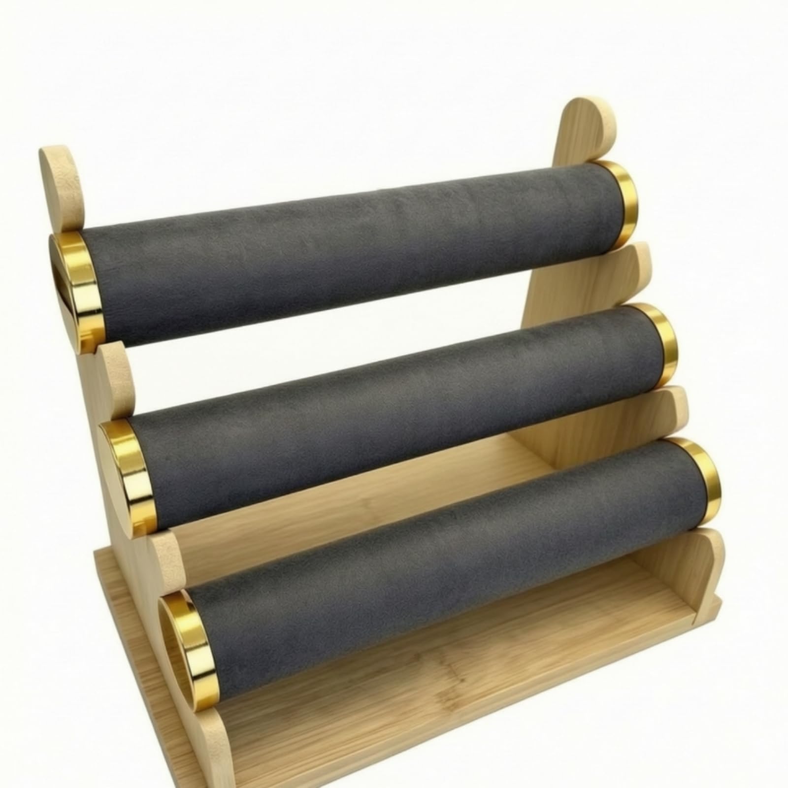 Organizador Joyas Varios Niveles | Estable, Resistente, Joyero, para Tocador, Mujeres, Gris Oscuro