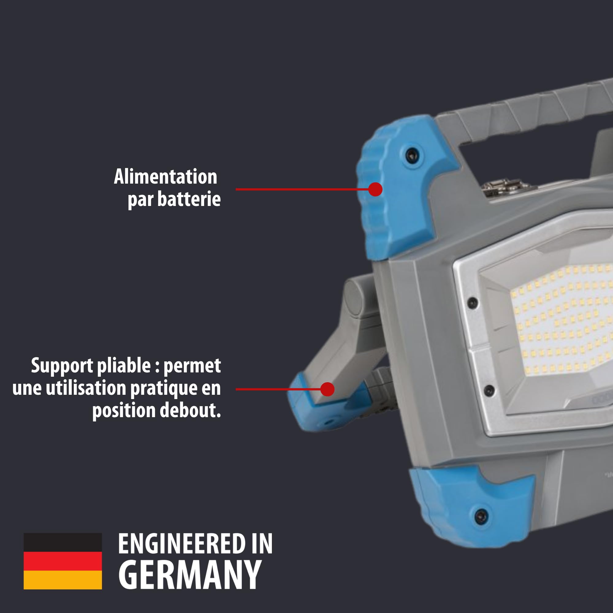 Brennenstuhl Projecteur de chantier LED BS 5000 MA rechargeable