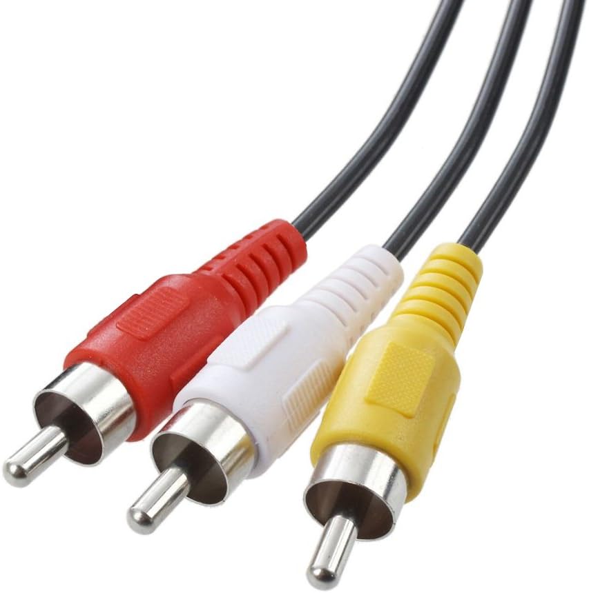 RocketBus RCA Composite Red White Yellow Stereo Cable Cord Wire for TV to DVD VCR Game Console