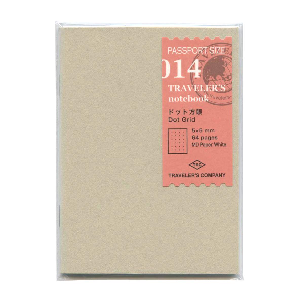 Dot Grid Notebook Refill 014 for Traveler's Notebook Passport Size