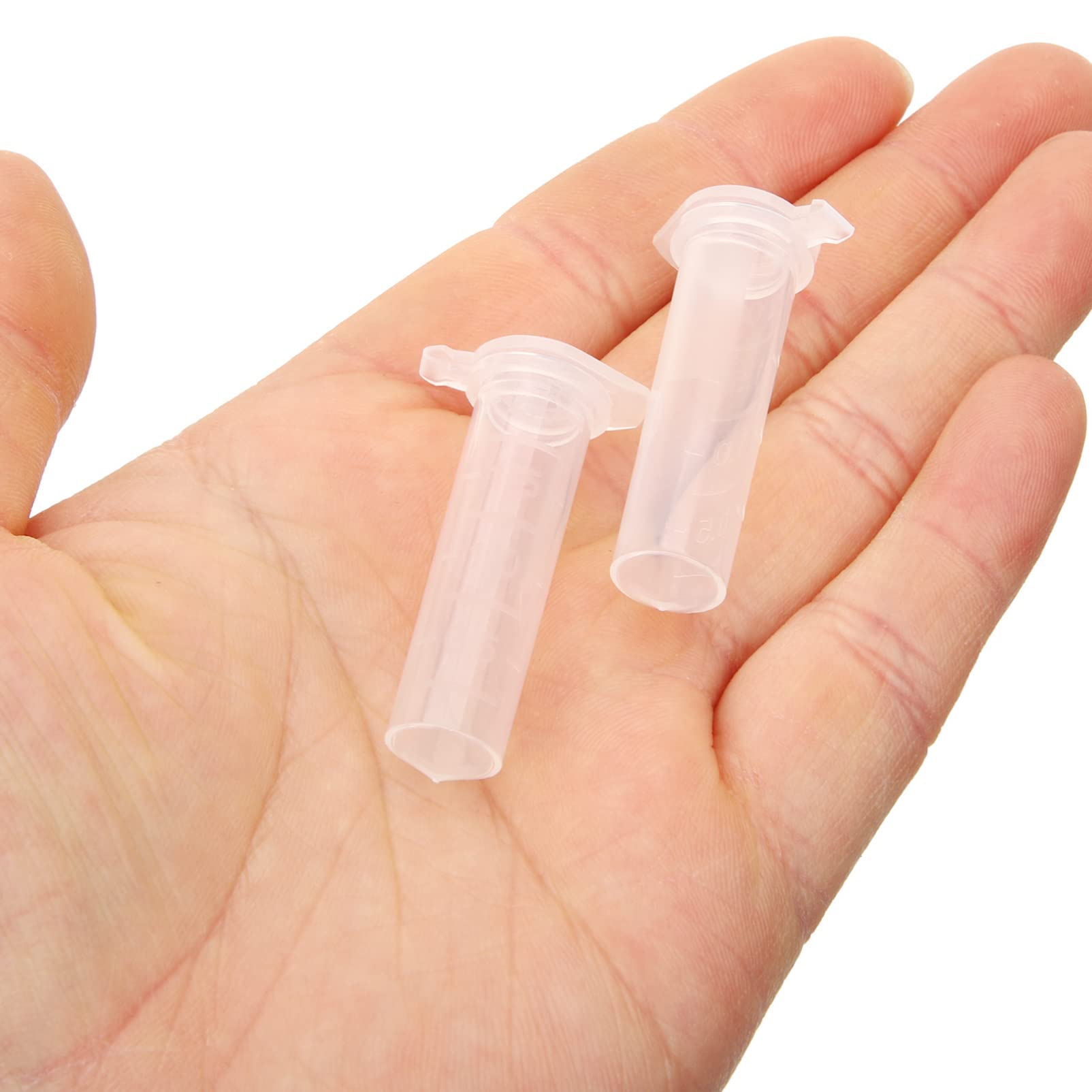 ULTECHNOVO 500 Piezas Tubo Centrífugo Cónico Tubos De Centrífuga Botella De Micro Centrífuga Contenedores De Muestra Experimento Tubo De Ensayo El Plastico Con Cubierta Pequeño Tubo De Ensayo
