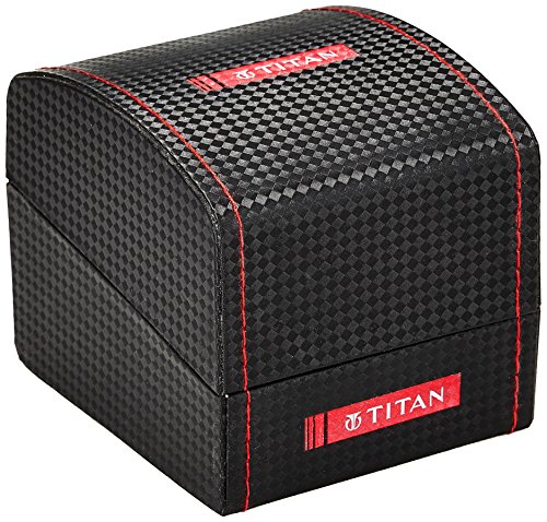 Image of Titan Men Leather Analog White Dial Watch - Ne9322Sl03A, Band Color-Brown