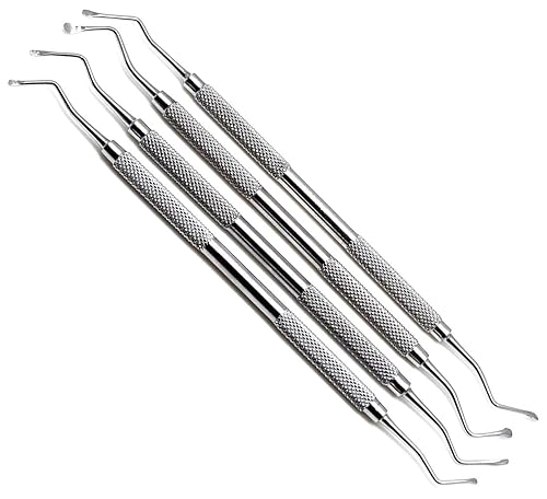 Dental Lucas curettes 85, 86, 87, 88doble Ended Acero Inoxidable Instrumentos Quirúrgicos