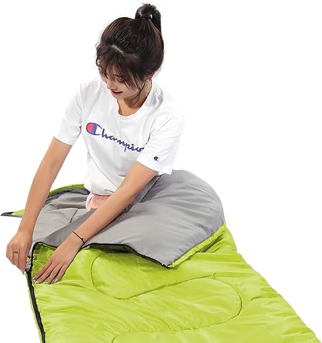 Miniatura 5 de Saco de dormir 3 estaciones (verano, primavera, otoño) clima cálido y fresco, ligero, impermeable, uso interior y exterior para niños, adolescentes