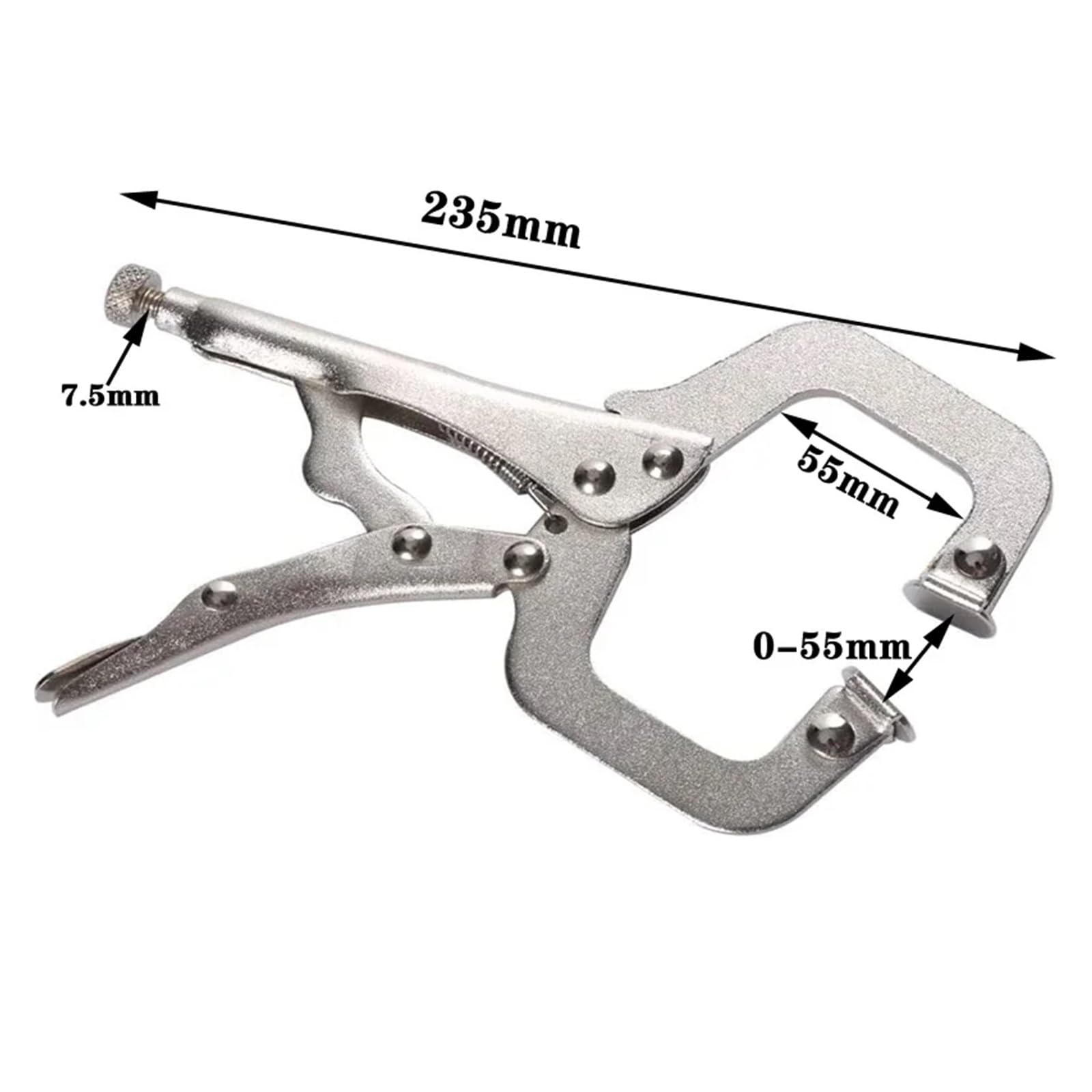 Zacisk C, Wielofunkcyjny zacisk blokujący 9" spawalniczy C-clamp szczypce do blachy stalowej