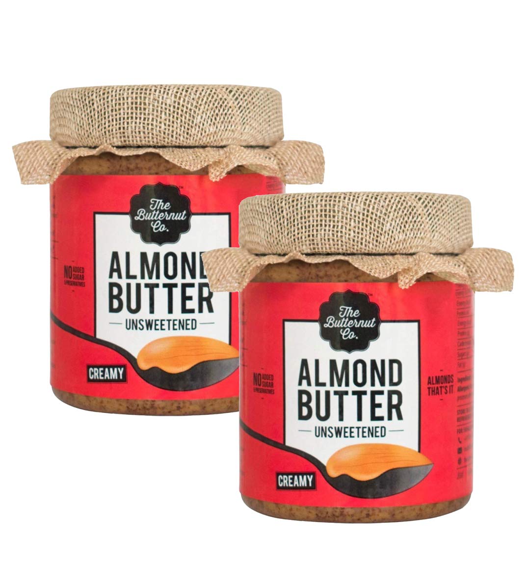 The Butternut Co. Almond Butter Unsweetened, Creamy 200 gm (No Added Sugar, Vegan, High Protein, Keto) - Pack of 2 (B0897K3KVP) Amazon Price History, Amazon Price Tracker