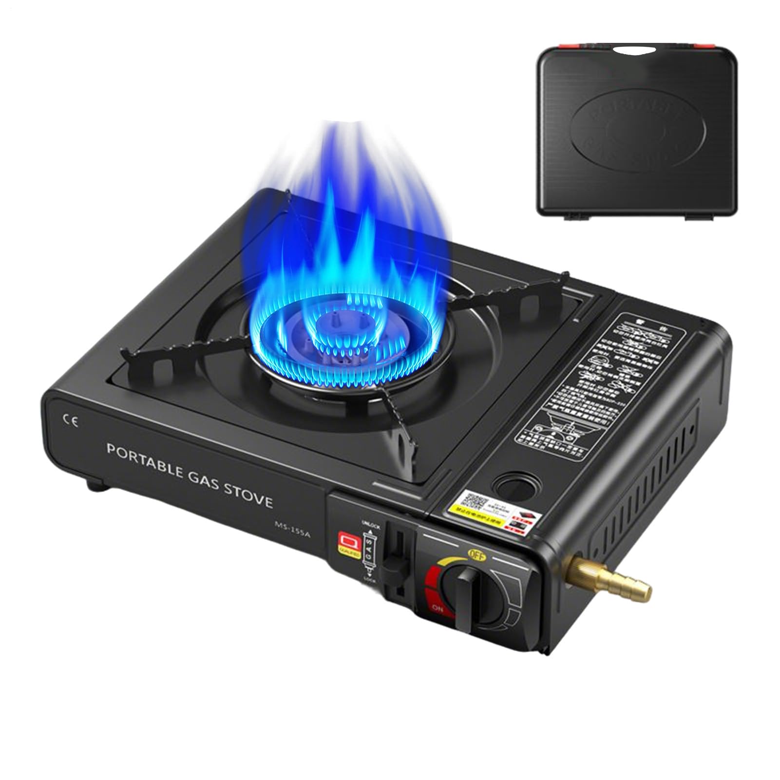 Butanes Réchaud Gaz Camping | Poose à Gaz Portable à Double combustible | Économisez Plaques Gazs Camping Stove | Contrôle chaleur précise respectueuse de l'environnement pour la randonnée, la hayon