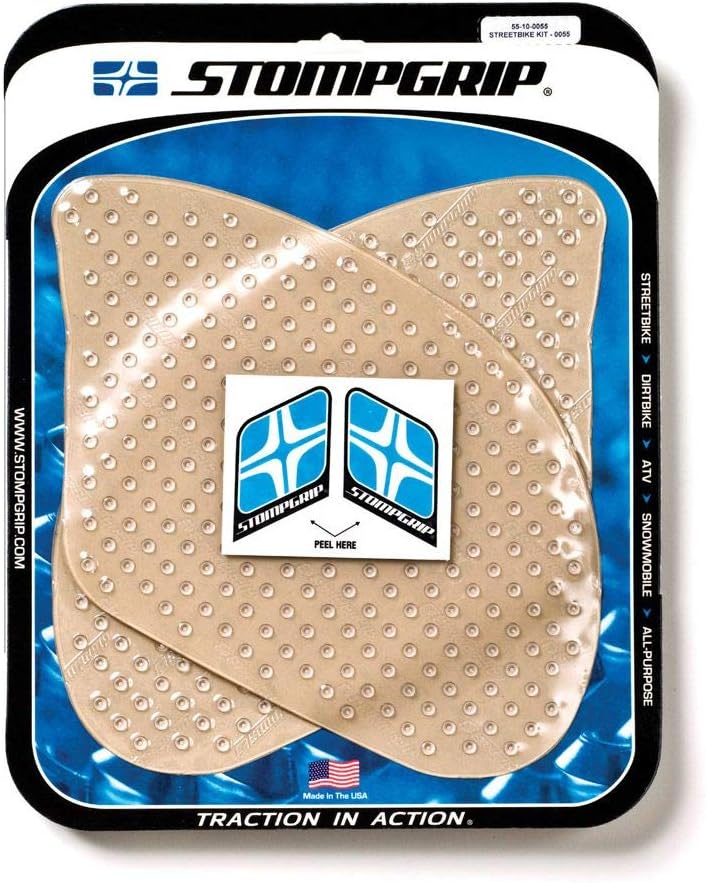 Stomp Design STOMPGRIP Volcano Tank Grips (Clear) for 00-12 Suzuki Hayabusa