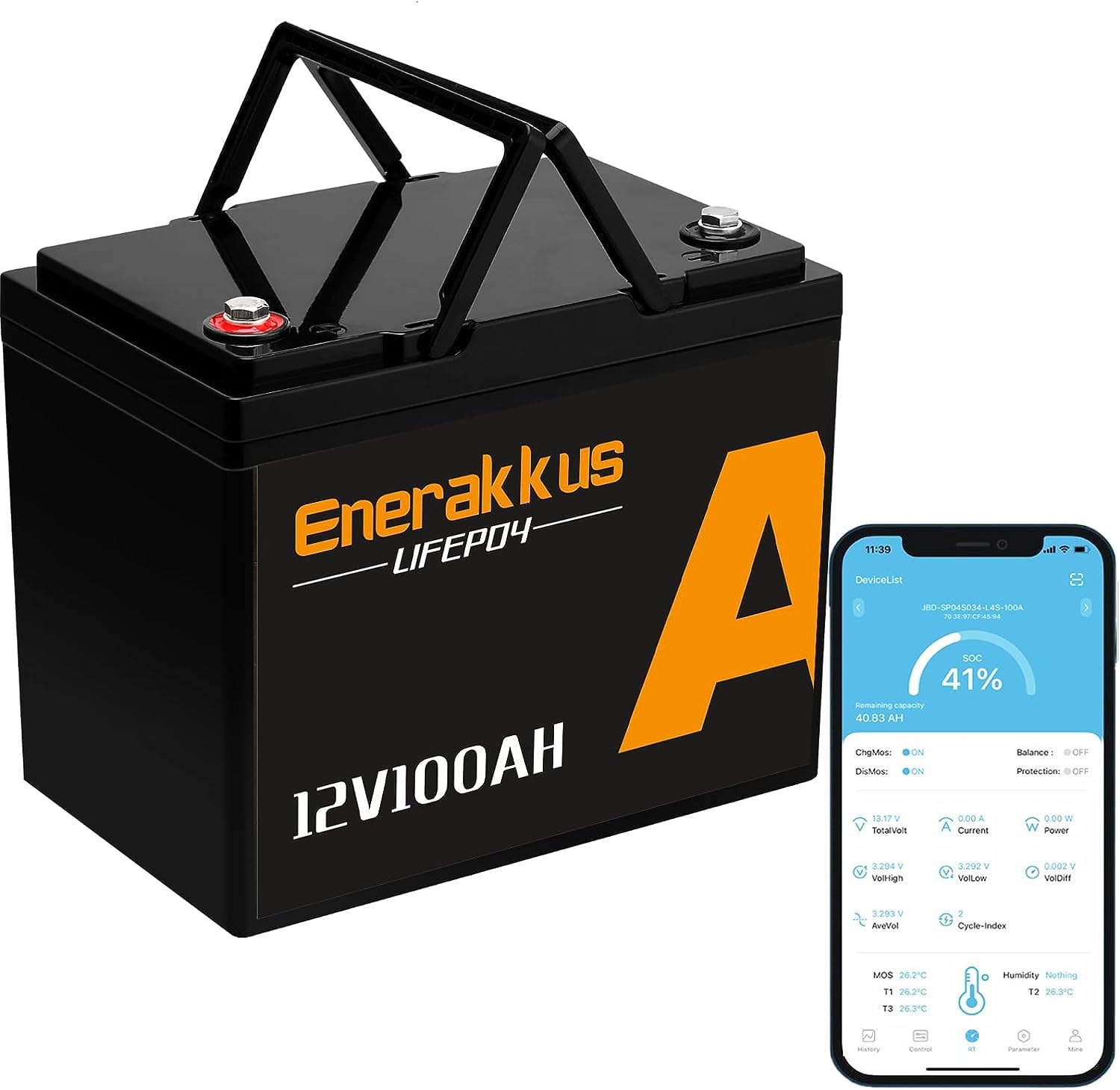12V 100Ah LiFePO4 Lithium Battery With Low-Temp Cutoff - Group 31 Size