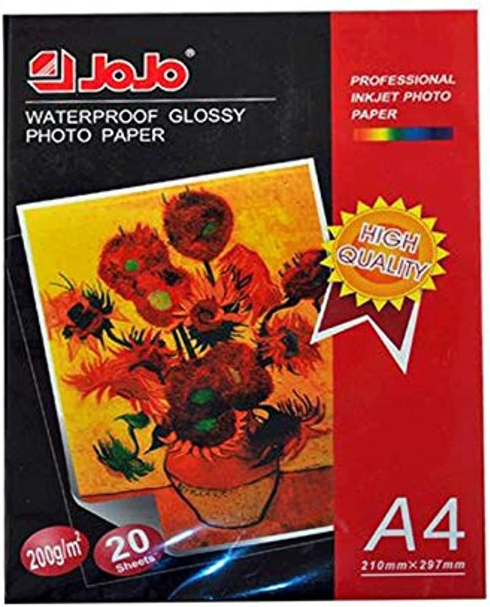 Jojo Glossy Photo Paper A4200 Gm, 20 Papers Buy Online at Best Price in UAE Amazon.ae