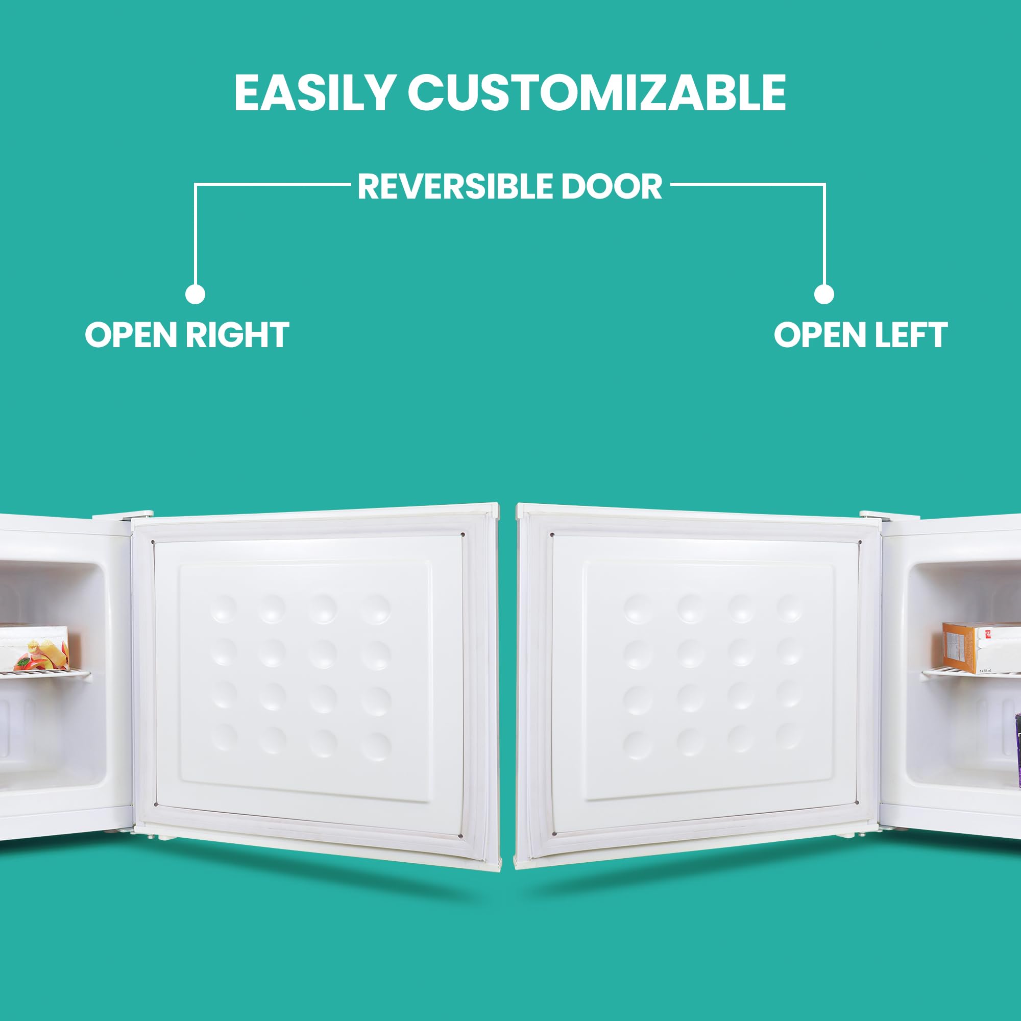 Koolatron Mini Upright Freezer 1.2 cu ft (34L) White, Manual Defrost, Space-Saving Flat Back, Reversible Door, Wire Shelf, for Apartment, Condo, Office, RV, Cabin, Dorm Room, Home Bar on Fridge.com