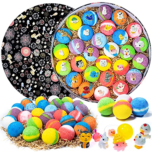 Bath-Bombs-for-Kids-28-Bath-Bombs-with-Toy-Inside-Gentle-and-Kid-Safe-Bubble-Bath-Fizzies-Birthday-or-Easter-Gift-for-Girls-and-Boys