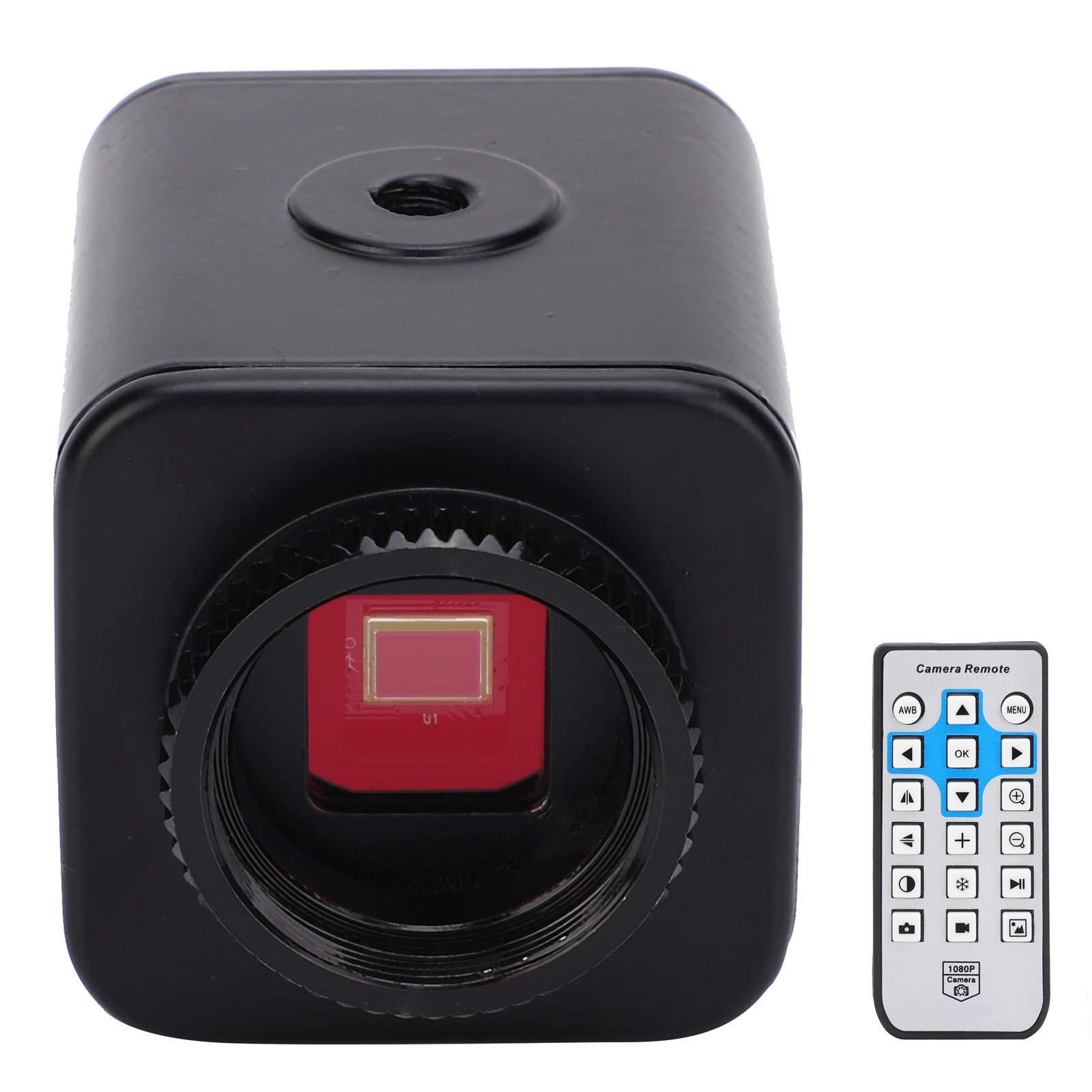 Telecamera industriale, microscopio Full HD 16MP 2K 1080P 60FPS Videocamera industriale per microscopio Lente d'ingrandimento con uscita HDMI per chip di memoria TF, riparazione (Unione Europea)
