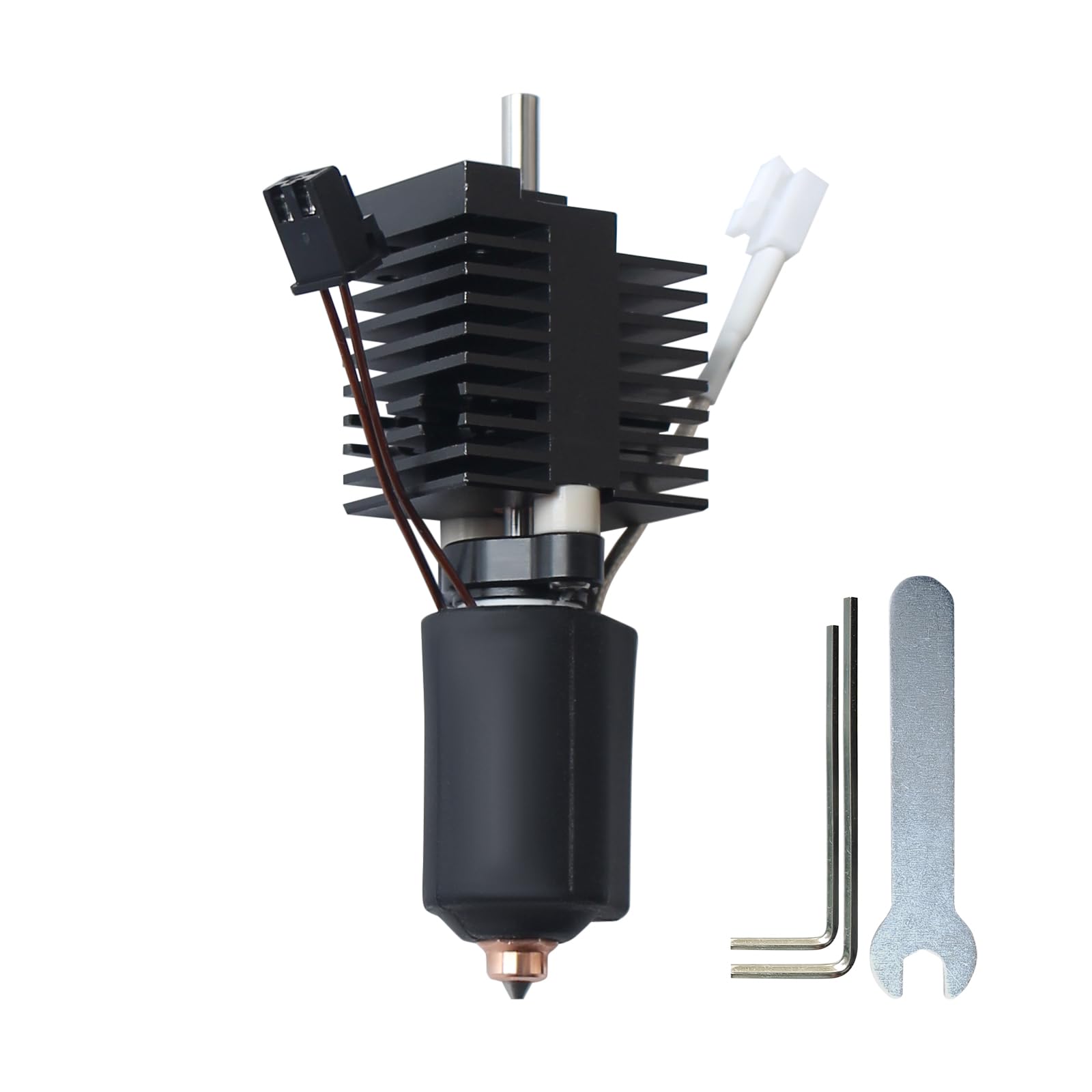 BCZAMD 3D Drucker Zubehör for K2 Plus Druckkopf Kit: Montage Extruder Hotend Set Inklusive Heat Break Heizblock Silikonsocke Düse Thermistor Heizpatrone