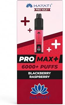 Hayati Ultra Pro Max Kit 6000+ Puffs, Blackberry Raspberry Smooth Draw & Long Lasting NEXT DAY DELIVERY
