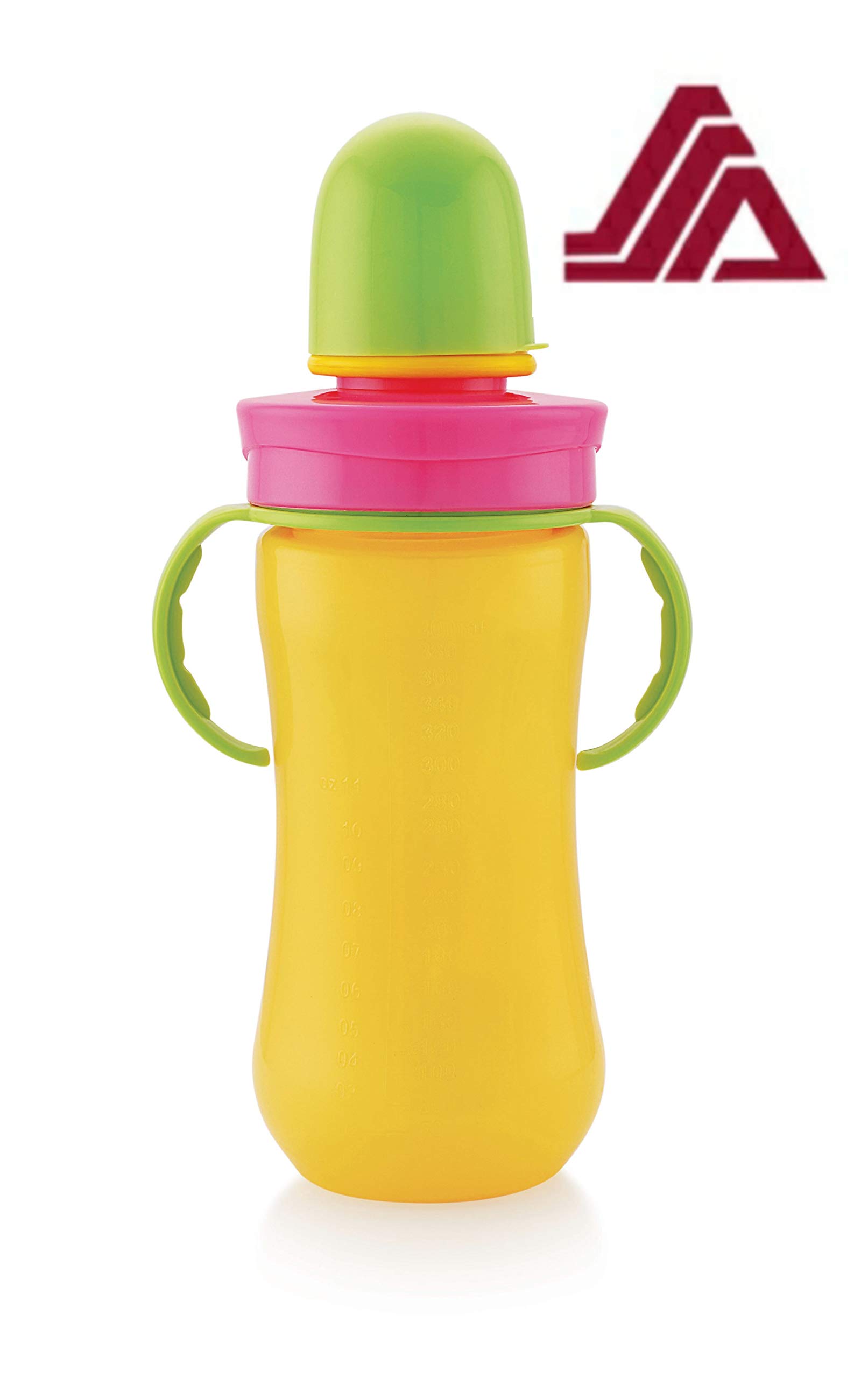 Sindhu Liza Milk Bottle for Kids/Plastic Sipper for Kids/School Milk Bottle for Kids (Yellow-Design2)
