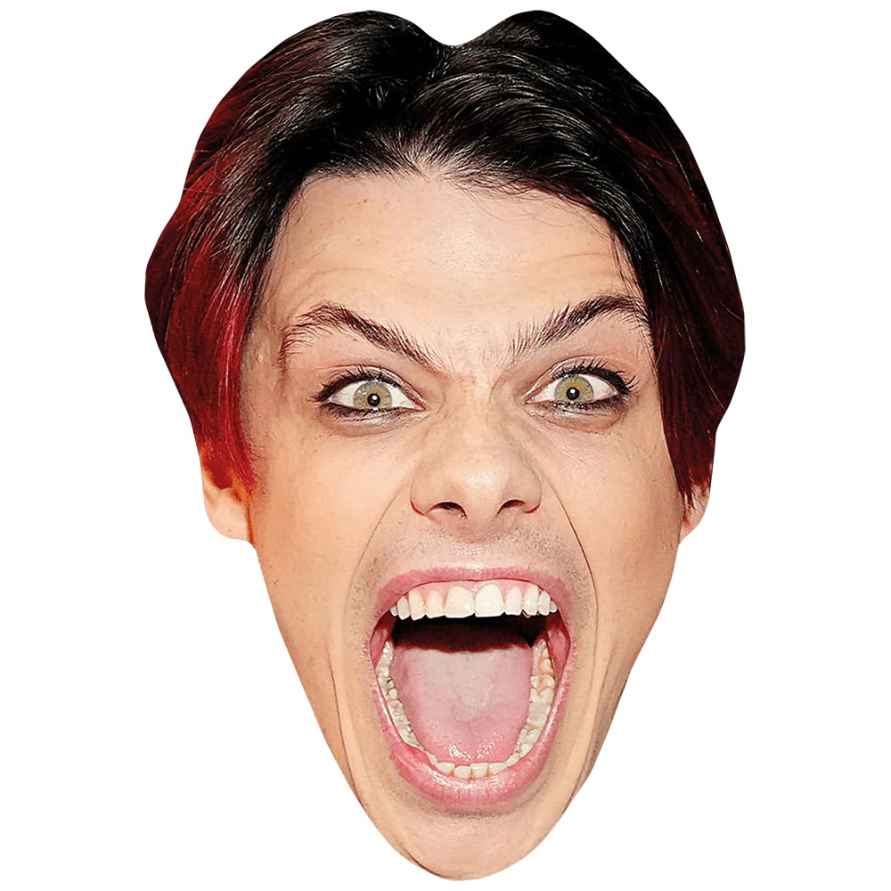 Yungblud (Shout) Celebrity Mask, Flat Card Face, Fancy Dress Mask