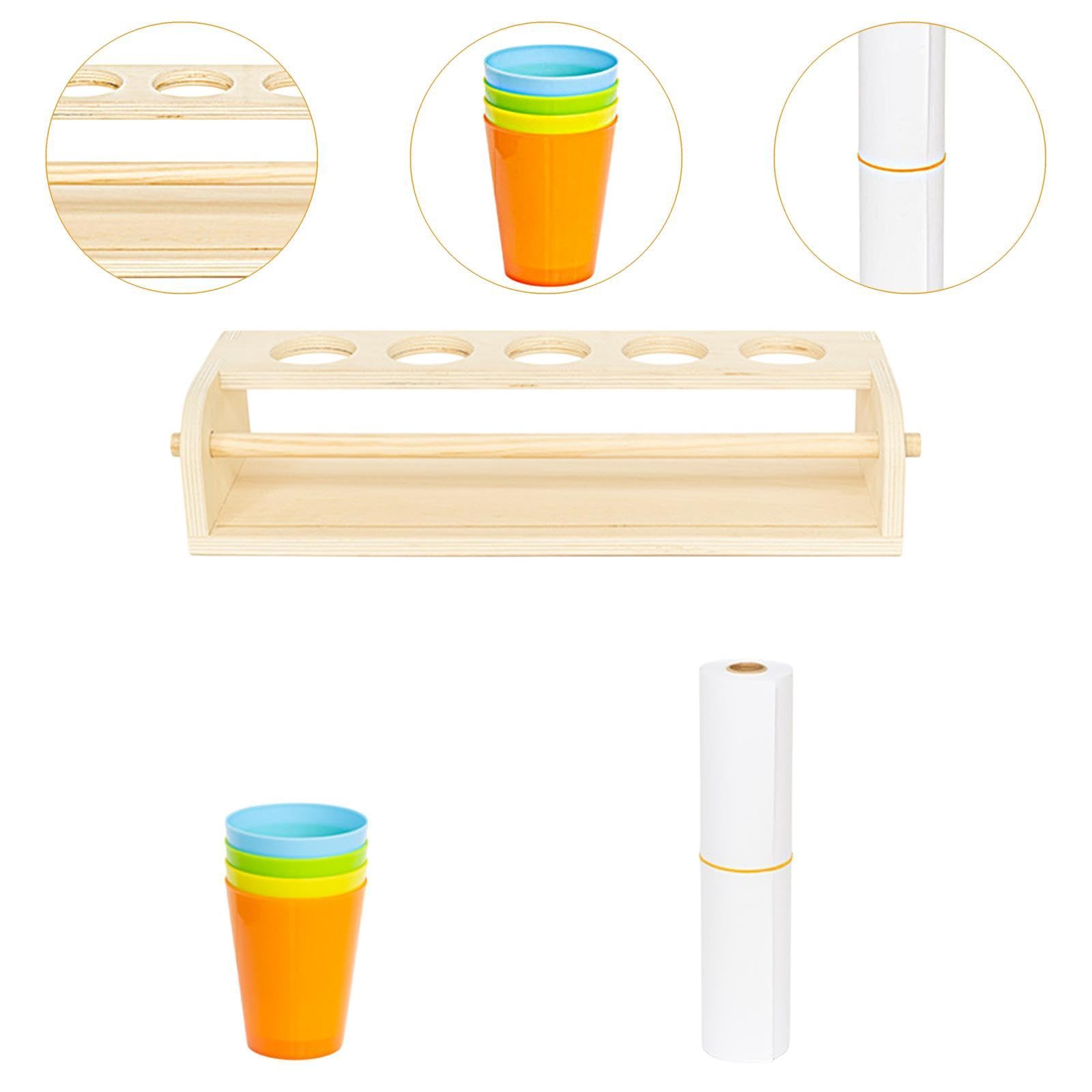 Generic Malstaffelei für Kinder, Bastelbedarf, Tisch Papierrollenhalter mit Weißer Papierrolle, Groß