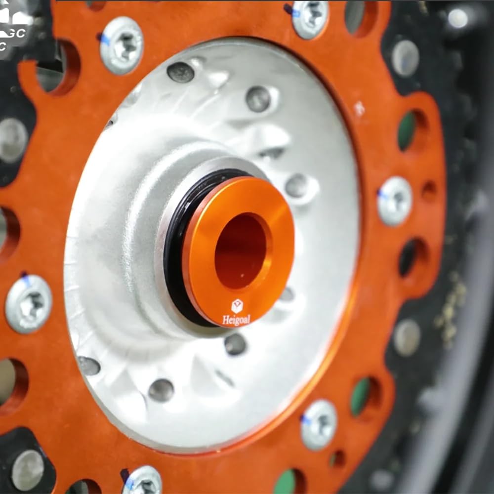 Espaciadores de Rueda Delantera Trasera de Motocicleta Tapas Protectoras Compatible con KTM 150-450 XC SX XCF SXF 150-500 EXC EXCF XCW XCF-W Husqvarna FC/FX/TX/TC TE/FE GasGas