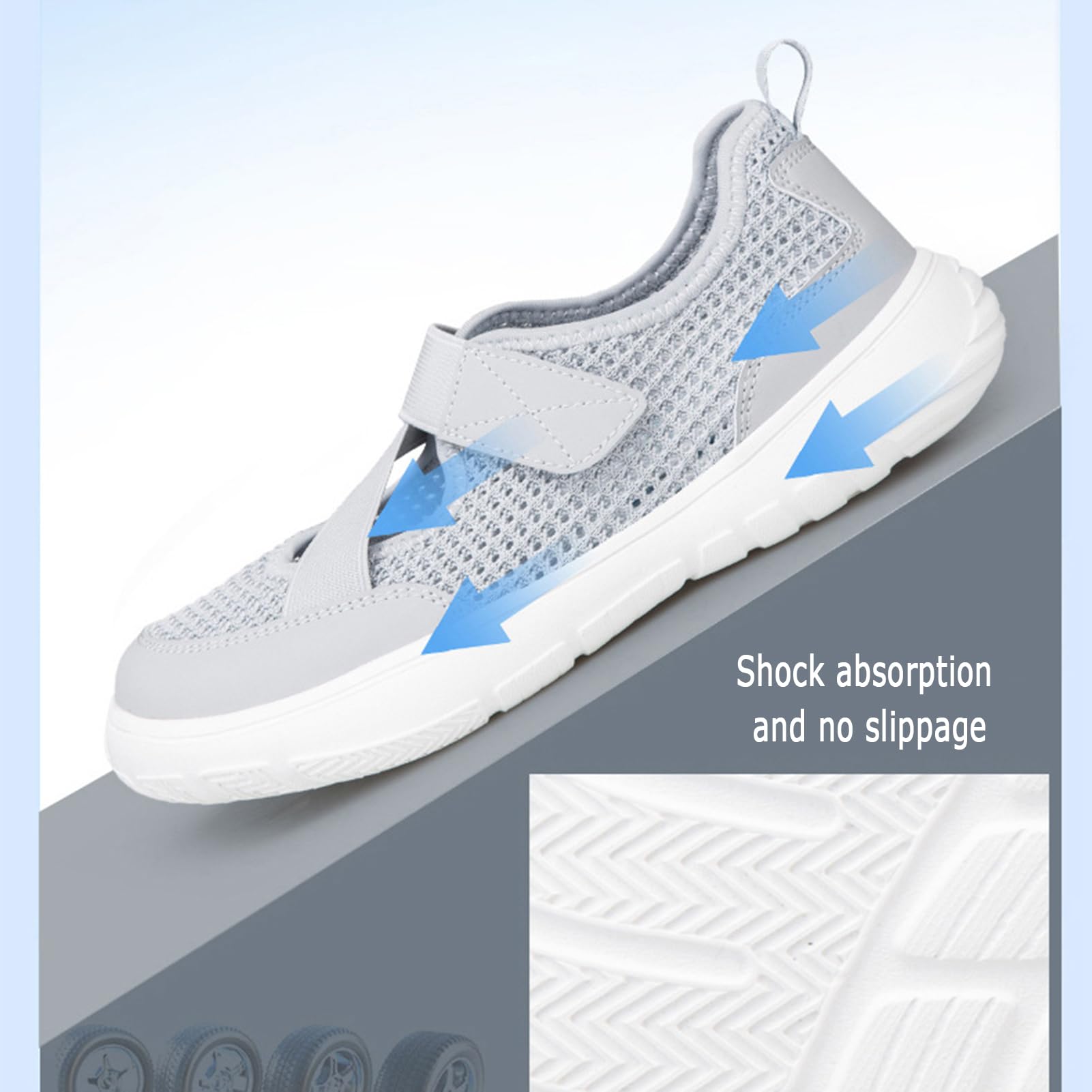 Zapatos Diabéticos Mujer Zapatos Ortopédicos La Salud Zapato Antideslizantes Caminar Sandalias Transpirables Verano Zapato Ligeros Trenzados Suela Suave Tacón Cuña para Juanetes