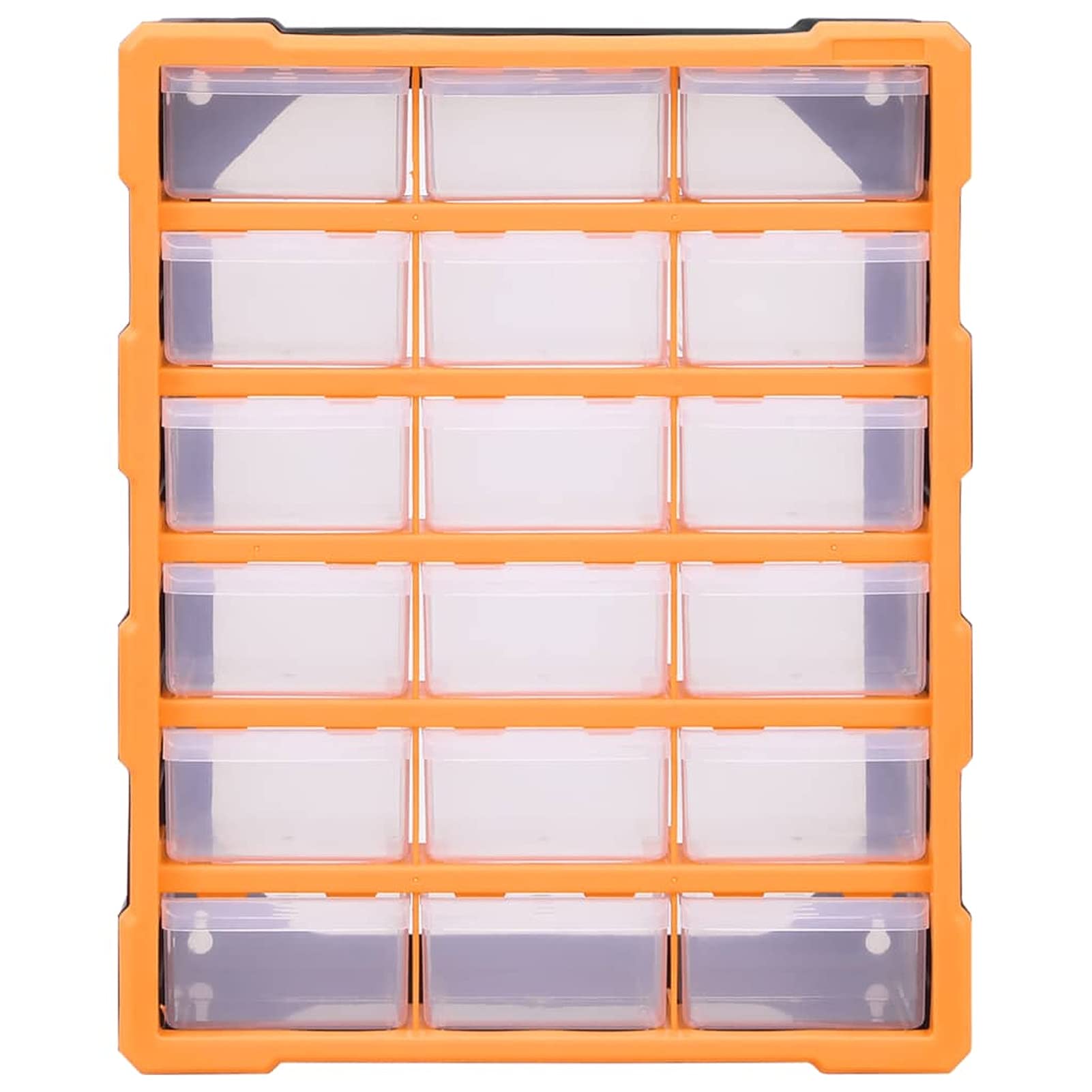 Gecheer Mobile Contenitore con 18 Cassetti Medi 38x16x47 cm,Cassettiera Box Organizer Porta Minuteria per Officina,Cassetti Multiuso,Scatole per Cucito in Plastica/Scatole per Componenti