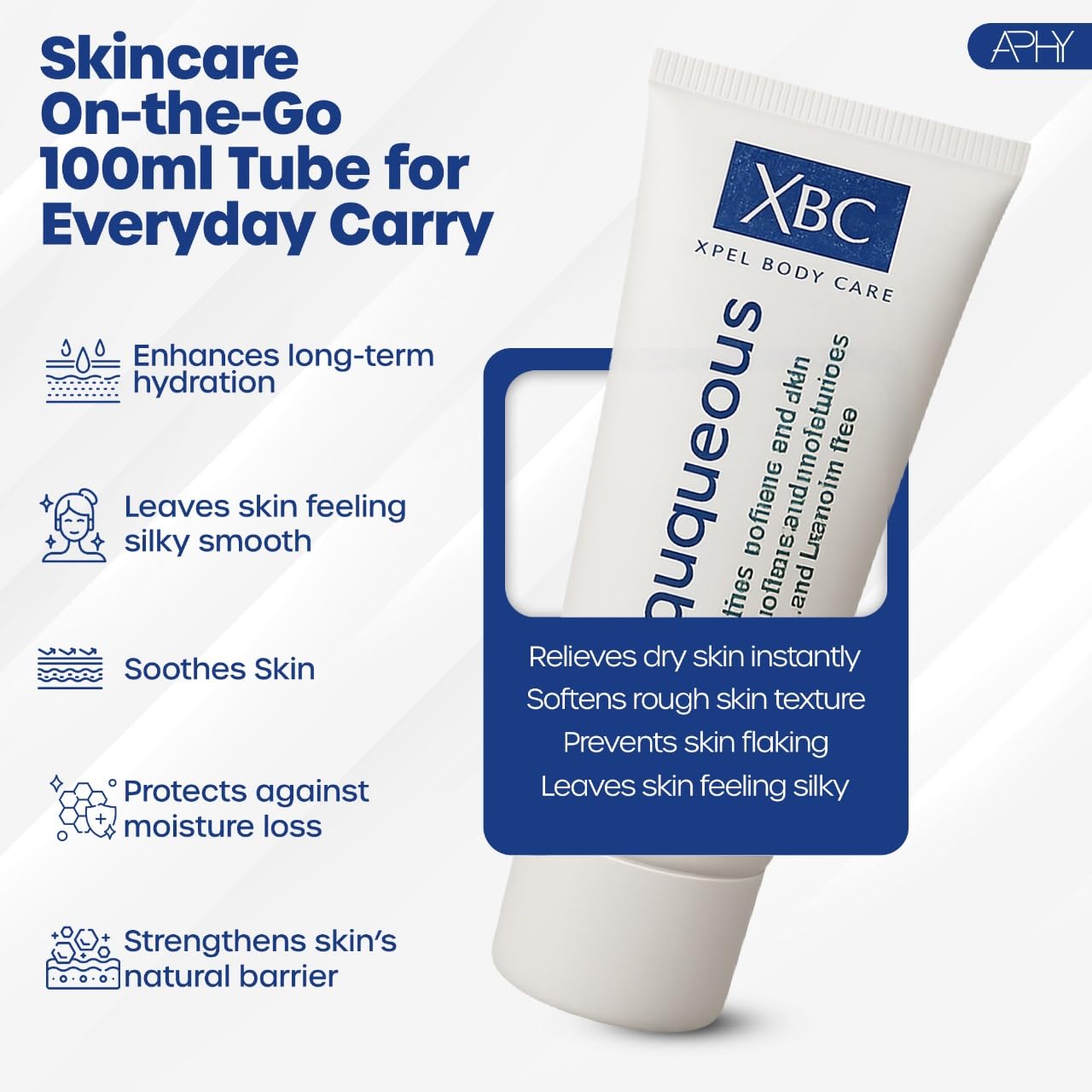 XBC Aqueous Cream Emollient – Hand & Body Moisturiser for Dry