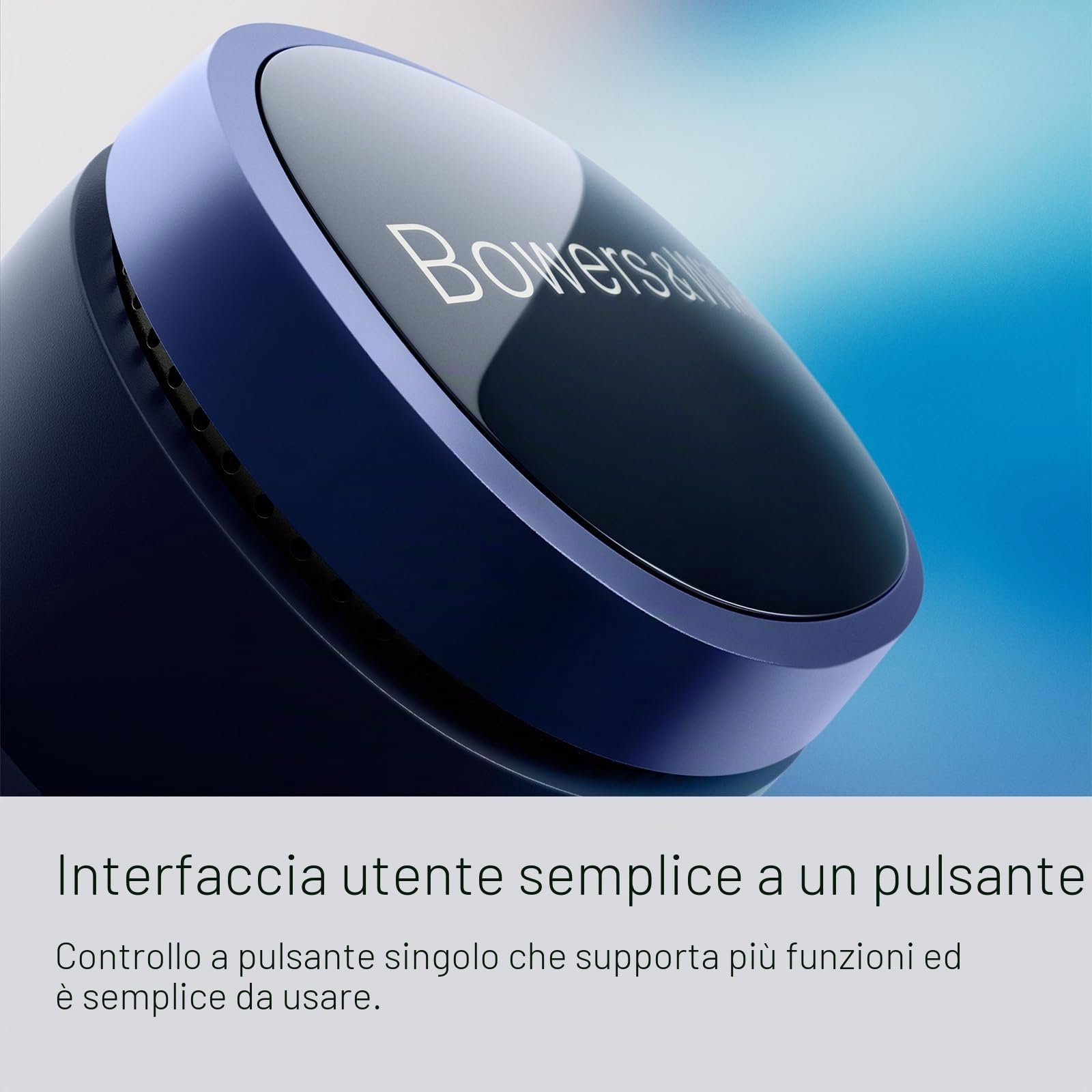 Bowers & Wilkins Pi8 True Wireless Noise Cancelling Earbuds con Bluetooth aptX, connessione wireless a 24 bit, ritrasmissione audio e 6 microfoni integrati, colore nero antracite