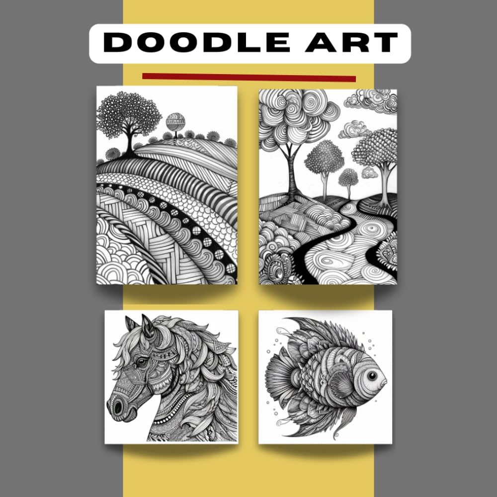 DOODLE ART BOOK: Simple Techniques for Stunning Doodle Art