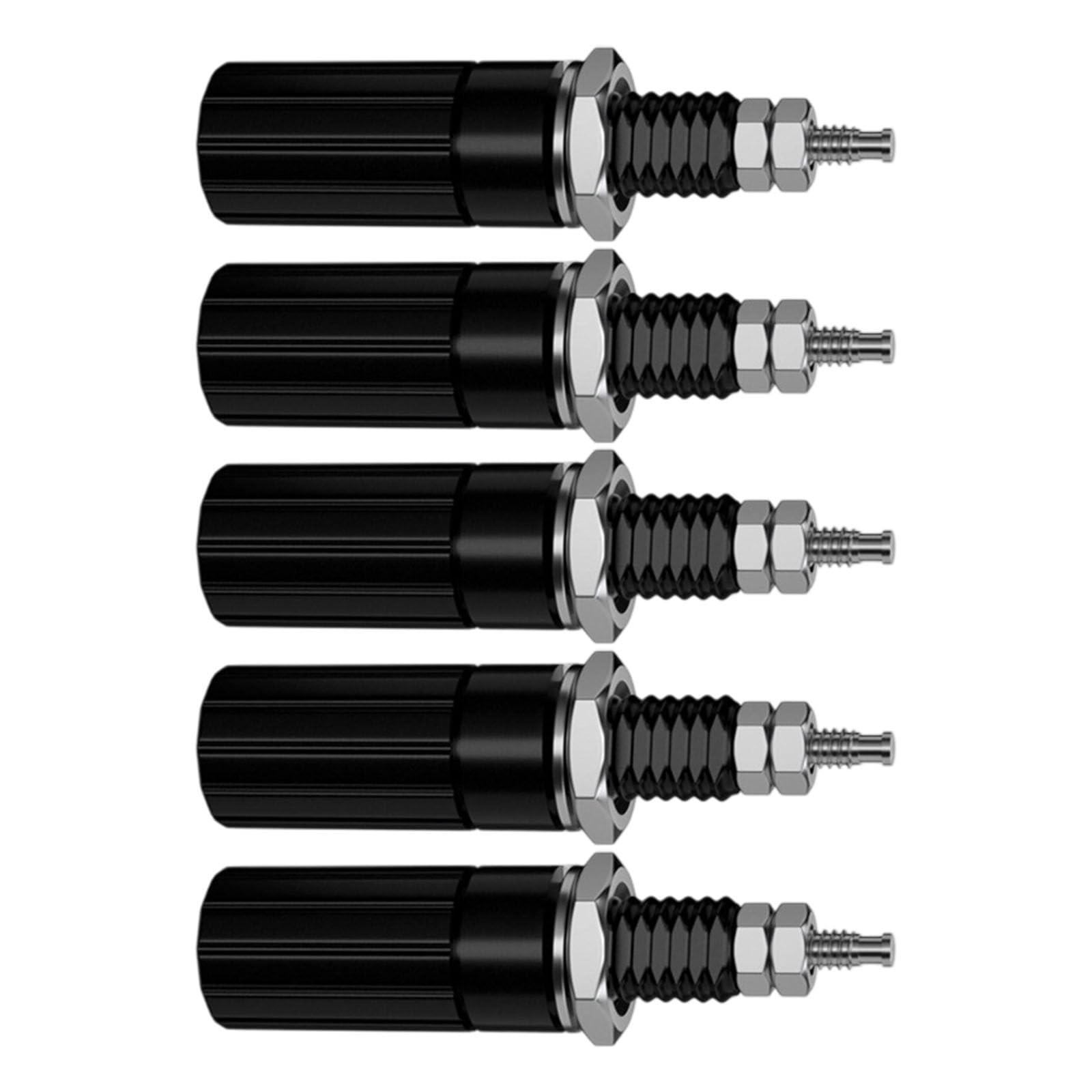 Buxuaaaa 4mm Banana Plugs Jacks Binding Post Terminals with Quick Install Design Easy to Use for Sound Equipment & Instrumentation Professional Sound Connectors