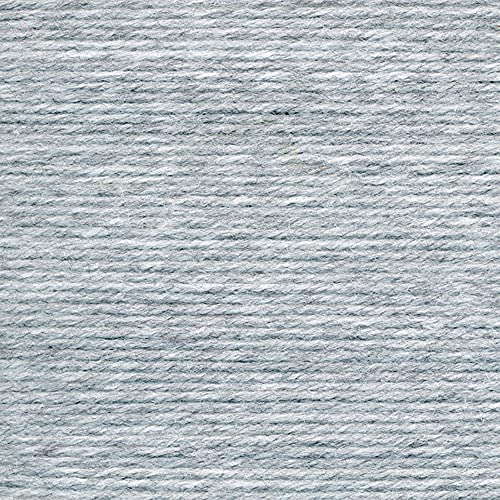 Image of (1 Skein) Lion Brand Yarn Vanna's Choice Yarn, Silver Heather | Everyday Basic Worsted Weight Acrylic Knit & Crochet Fiber for Blankets, Bags, Sweaters, Hats, Scarves