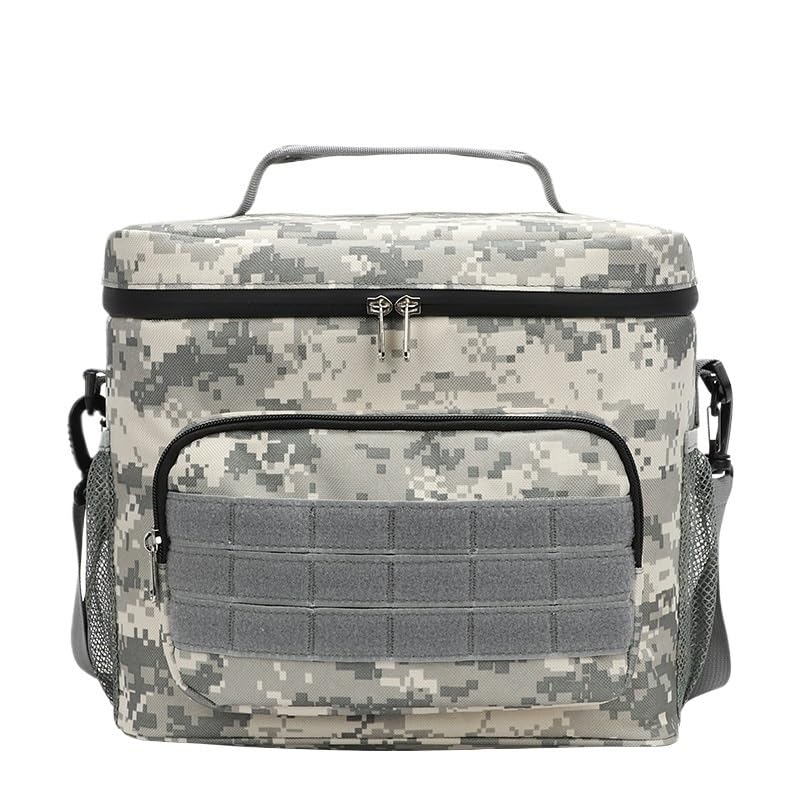 Borsa for Il Pranzo Borsa for Il Pranzo isolata for Uomo Borsa Termica for Adulti con Tracolla Borse da Campeggio Grandi da 15 Litri for Picnic Scolastico da Lavoro (Color : Gray)