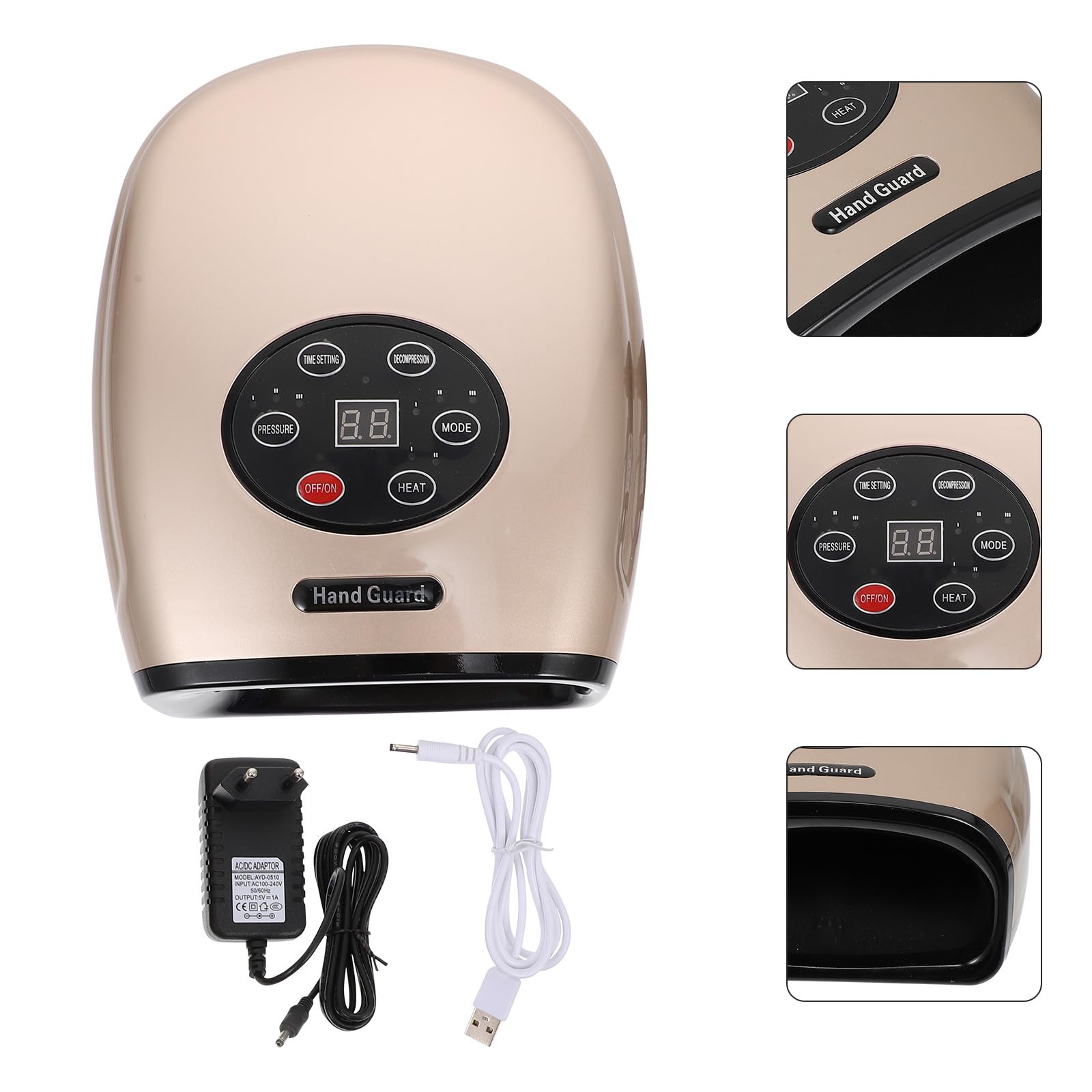 Fingergelenk Massagegerät 6w 2200mah aus Kunststoff, Gold