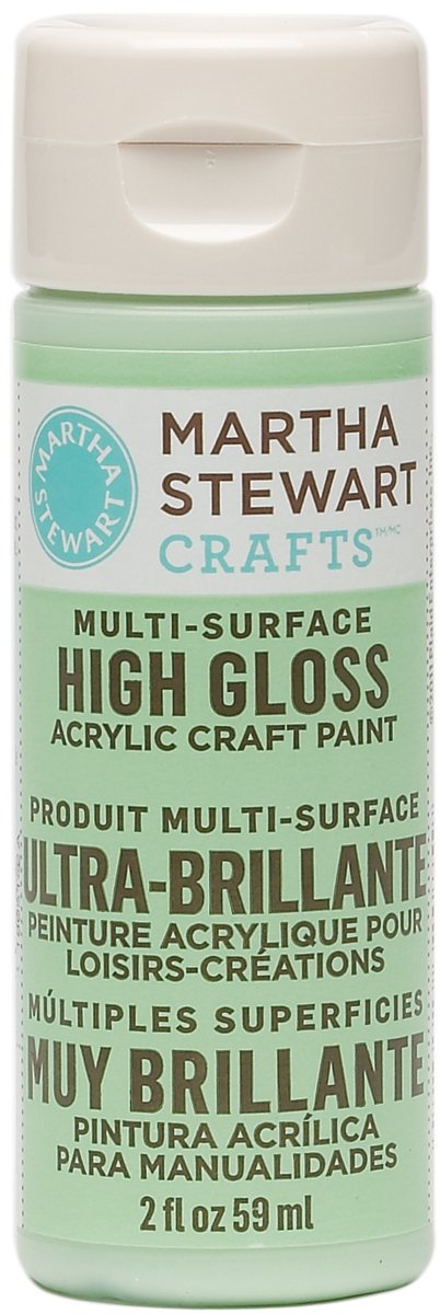 Martha Stewart Crafts Multi-Surface High Gloss Acrylic Craft Paint in Assorted Colors (2-Ounce), 32085 Pea Shoot
