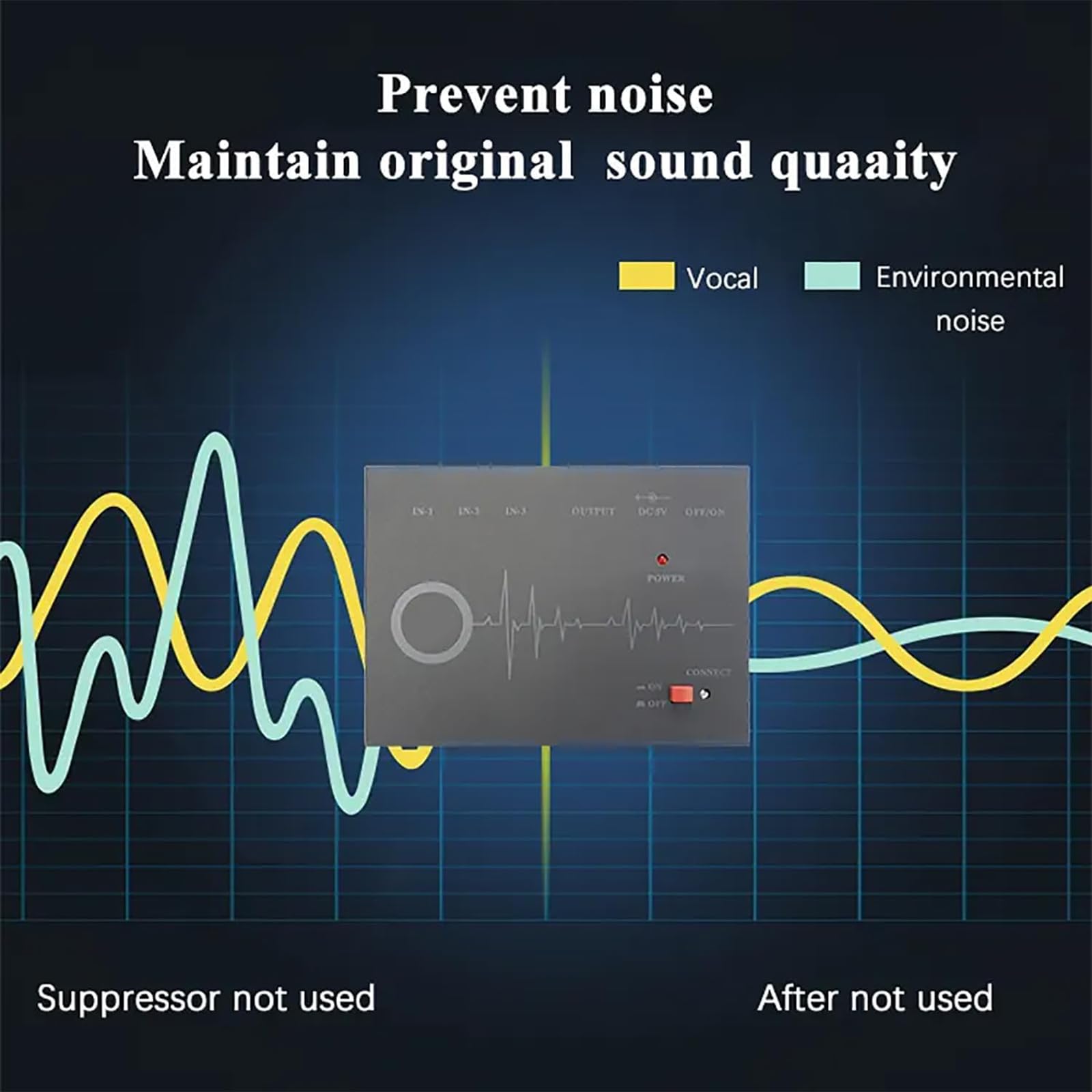 Supresor de retroalimentación con chip DSP, antiaullidos automático para bodas, equipo de audio profesional
