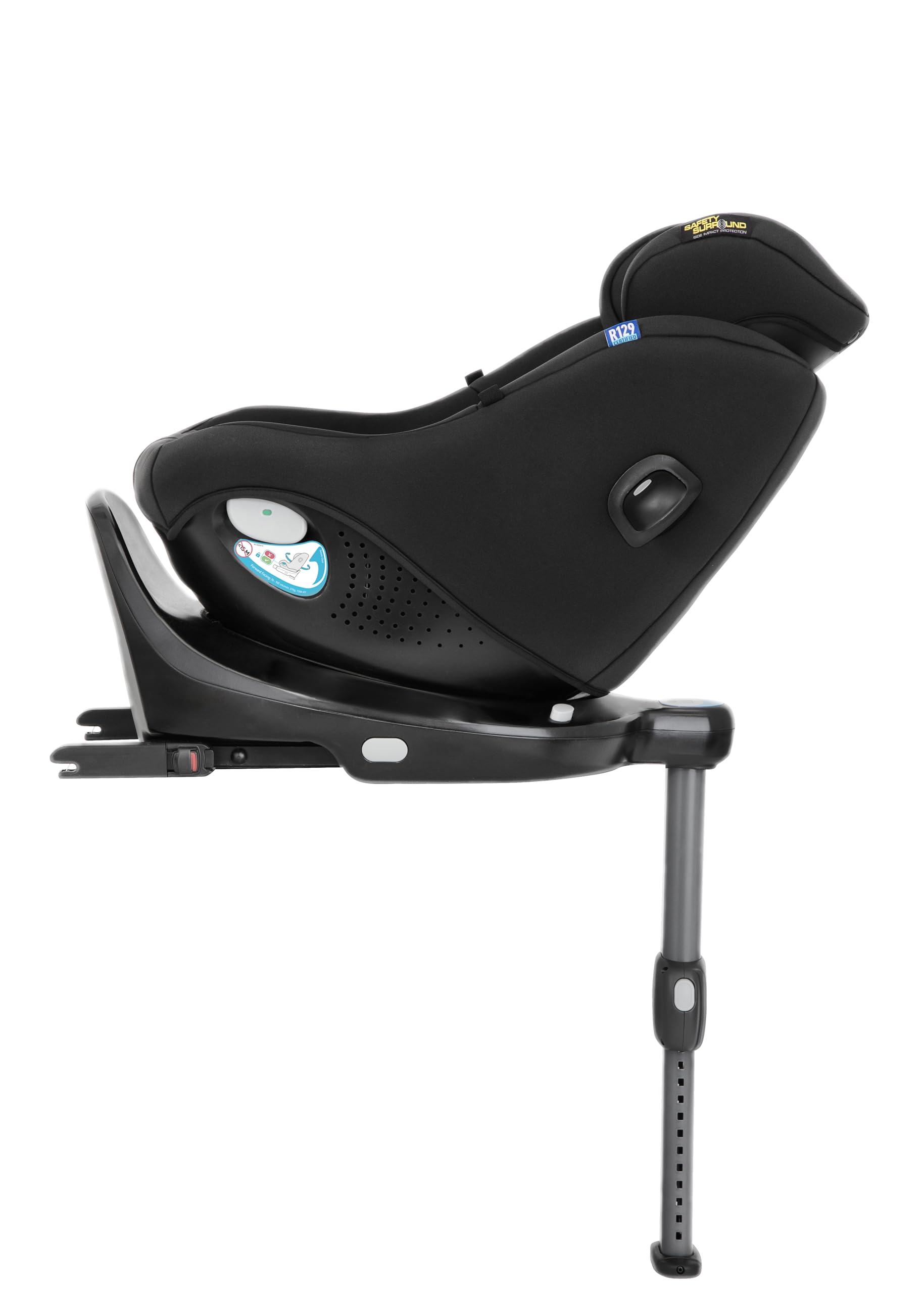 Graco Turn2Me™ DLX i-Size R129 drehbarer Kindersitz, 40-105 cm, Midnight | Um 360° drehbarer Reboarder mit ISOFIX, 5-Punkt-Gurt, Rückprallbügel und Drehsperre, ab Geburt bis ca. 4 Jahre