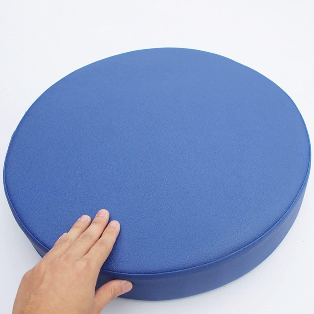 BUAOGDVG Round Kitchen Chair Cushion, Waterproof Outdoor Seat Cushions, 35/40/45/50cm Removable Washable for Dining Room Chair, Office, Garden, Outdoor, Indoor(E,50x10cm/19.6x4in)