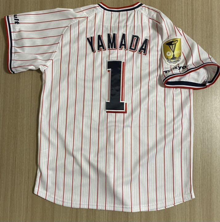 東京ヤクルトスワローズ　優勝ワッペン付きレプリカユニフォーム　#1山田 東京ヤクルトスワローズ 優勝ワッペン付きレプリカユニフォーム
